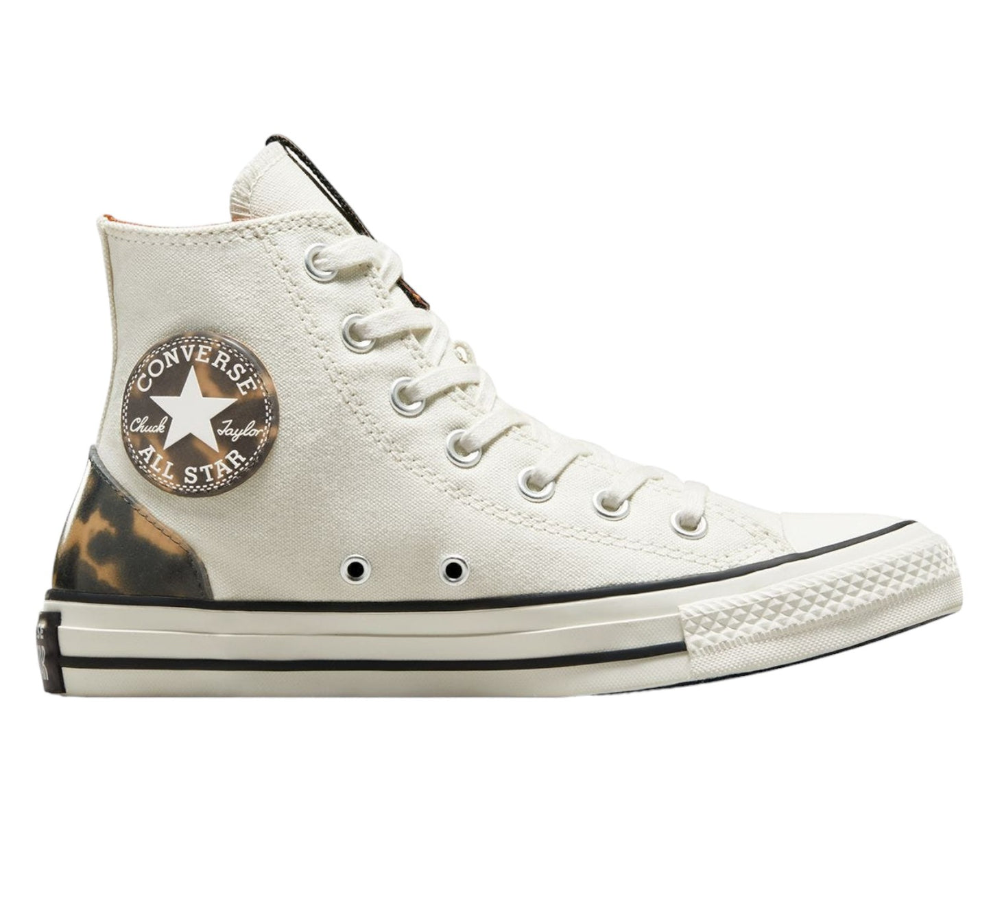 .Converse Unisex Chuck Taylor All Star Tortoise High Top Egret Seasonal Colour Hi Top - (A04647) - TOR - R1L6