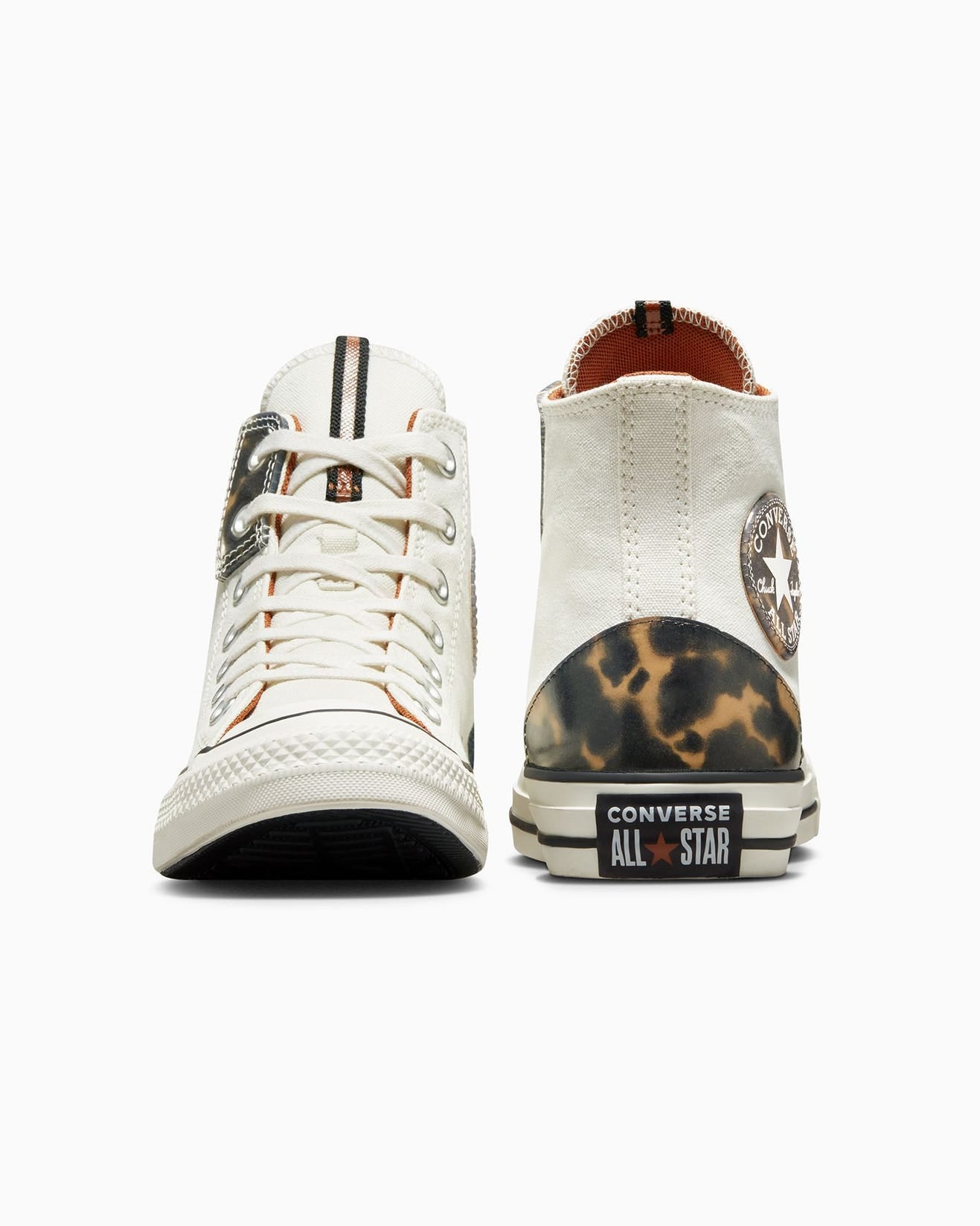 .Converse Unisex Chuck Taylor All Star Tortoise High Top Egret Seasonal Colour Hi Top - (A04647) - TOR - R1L6