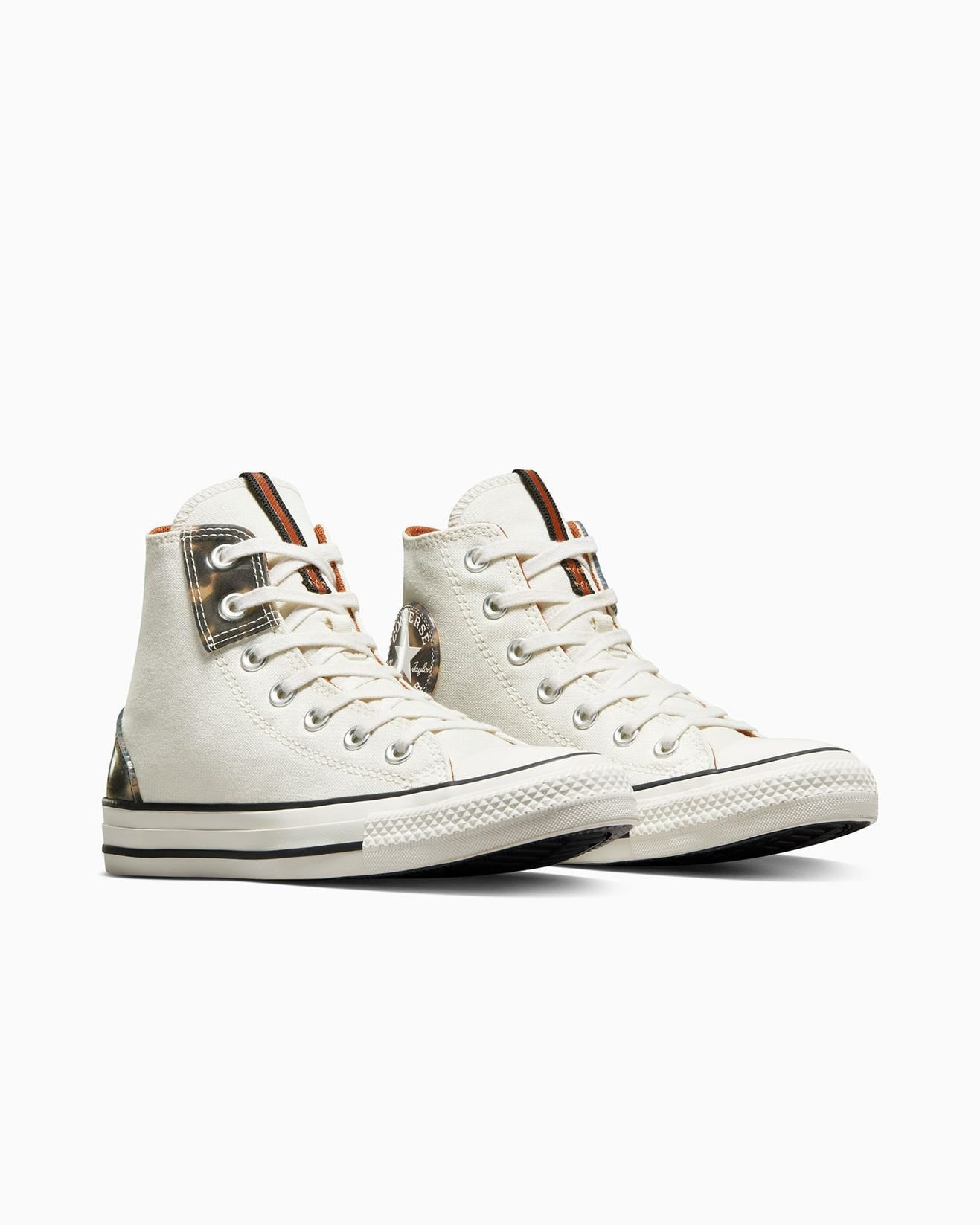 .Converse Unisex Chuck Taylor All Star Tortoise High Top Egret Seasonal Colour Hi Top - (A04647) - TOR - R1L6