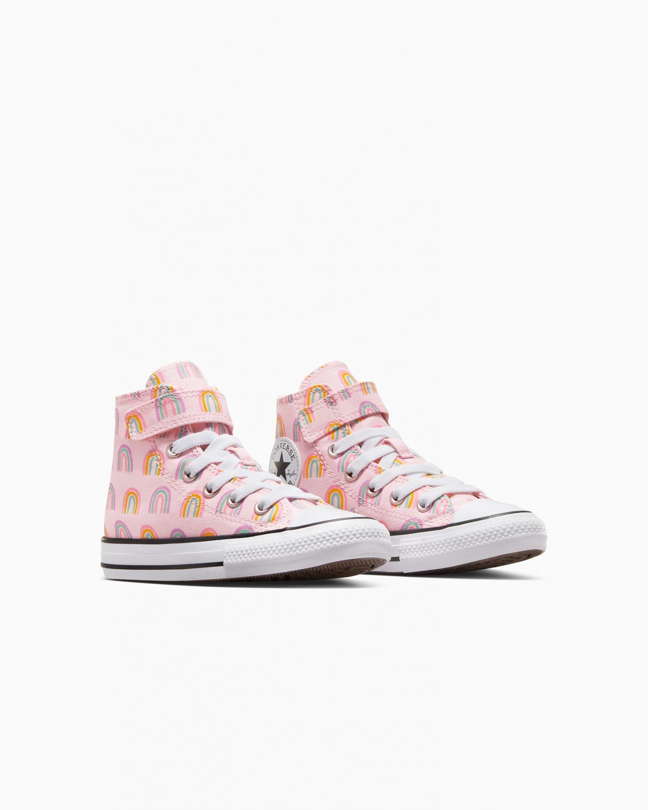 - Chuck Taylor All Star 1V Rainbows Junior High Top Pink Foam - (A04771) - BR - R1L1