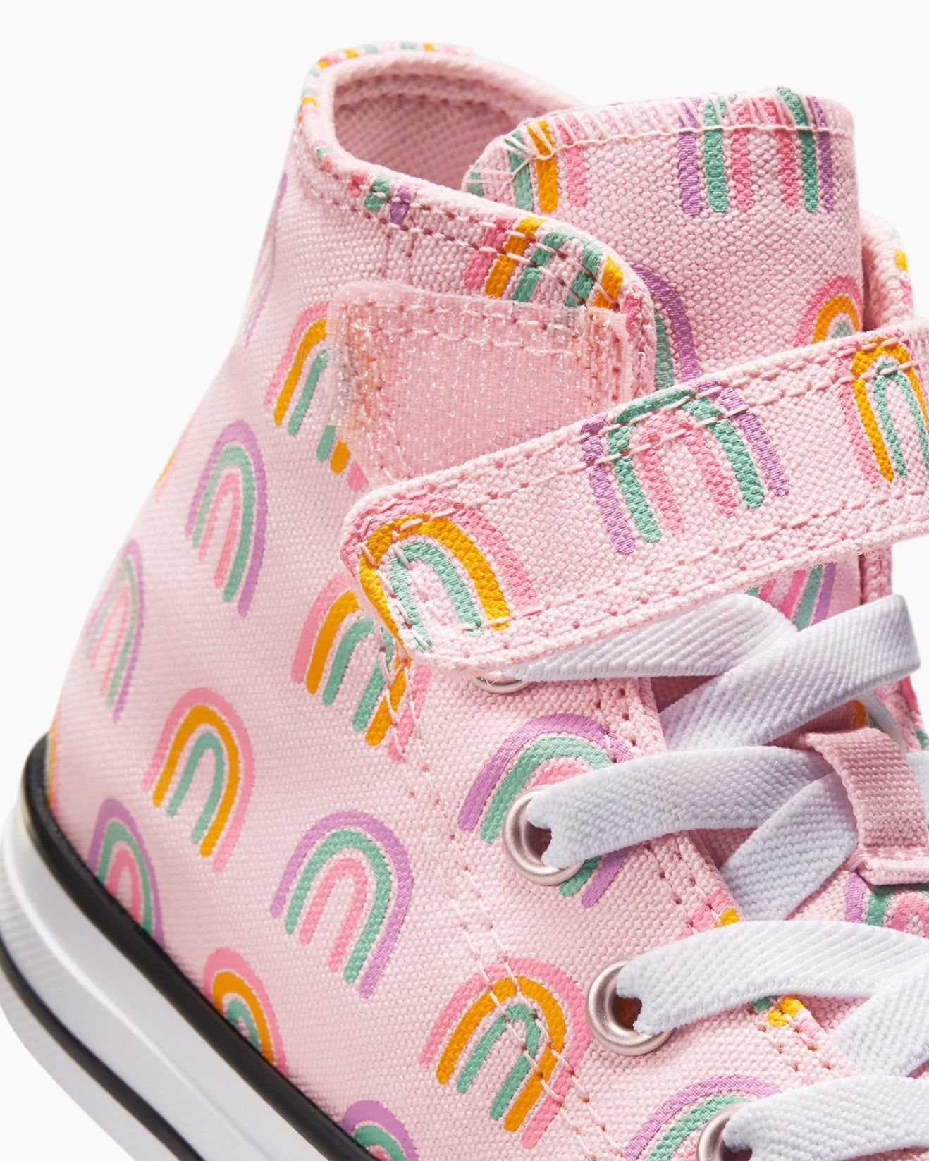 - Chuck Taylor All Star 1V Rainbows Junior High Top Pink Foam - (A04771) - BR - R1L1