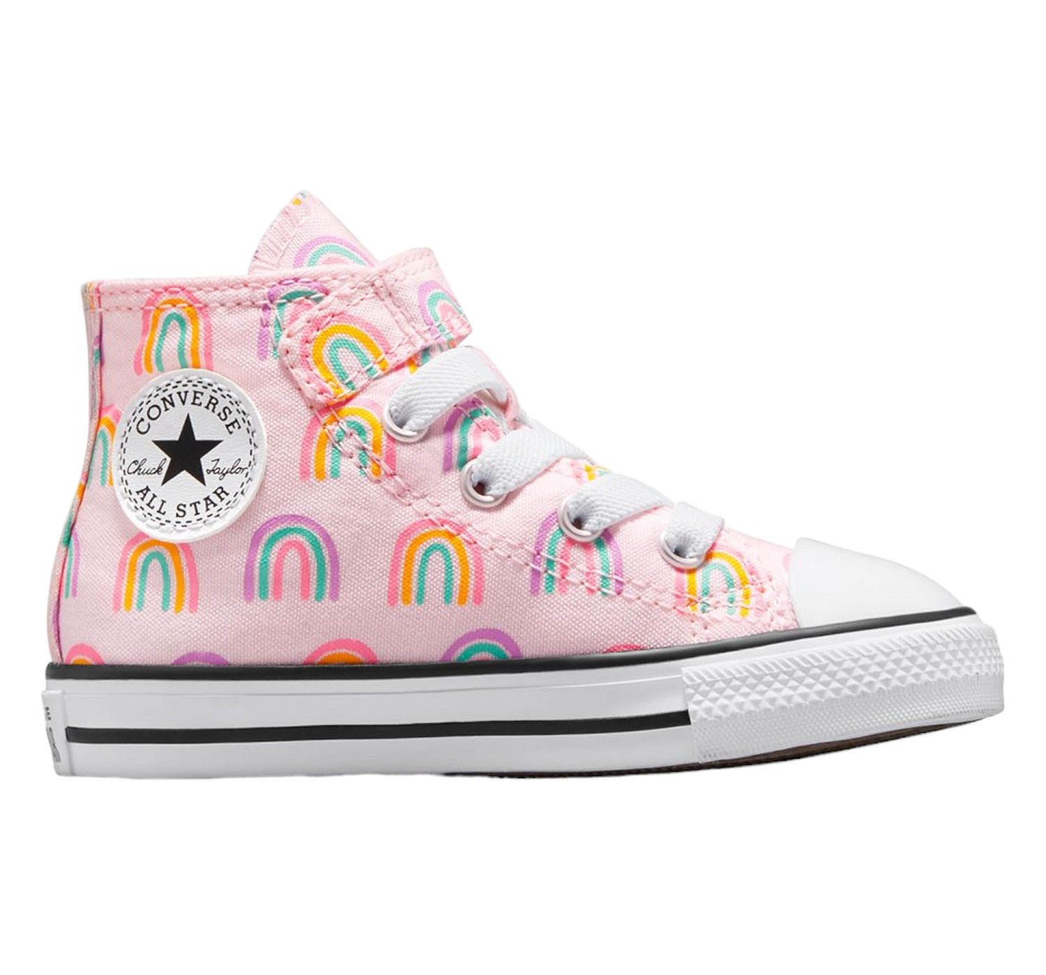 CT Toddler All Star Rainbows High Top Pink Foam (A04773) BRT R1L1