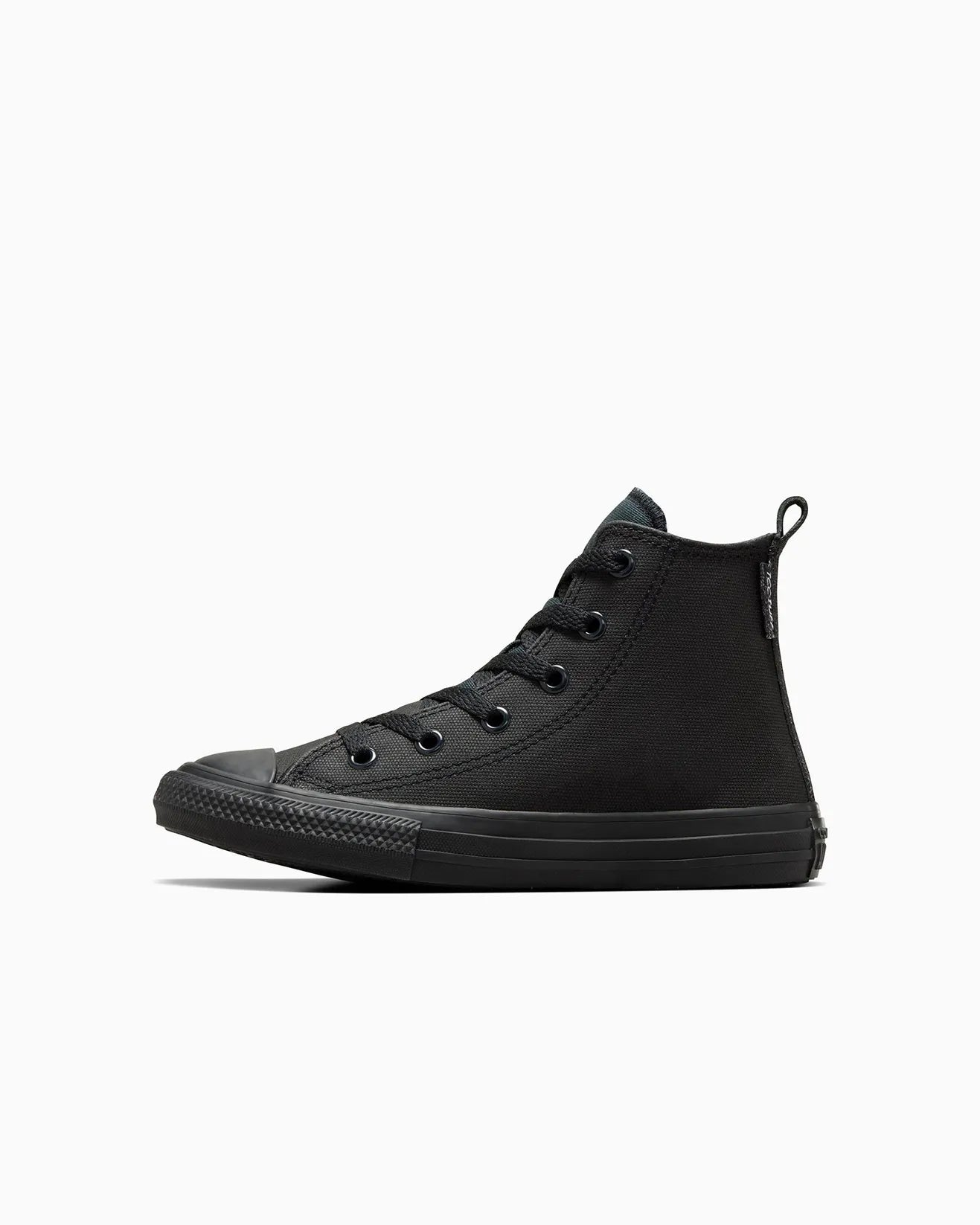 .Converse Everyday Essentials Hi Kids Black Mono Hi Top - (A05383) - BB1 - R1L1