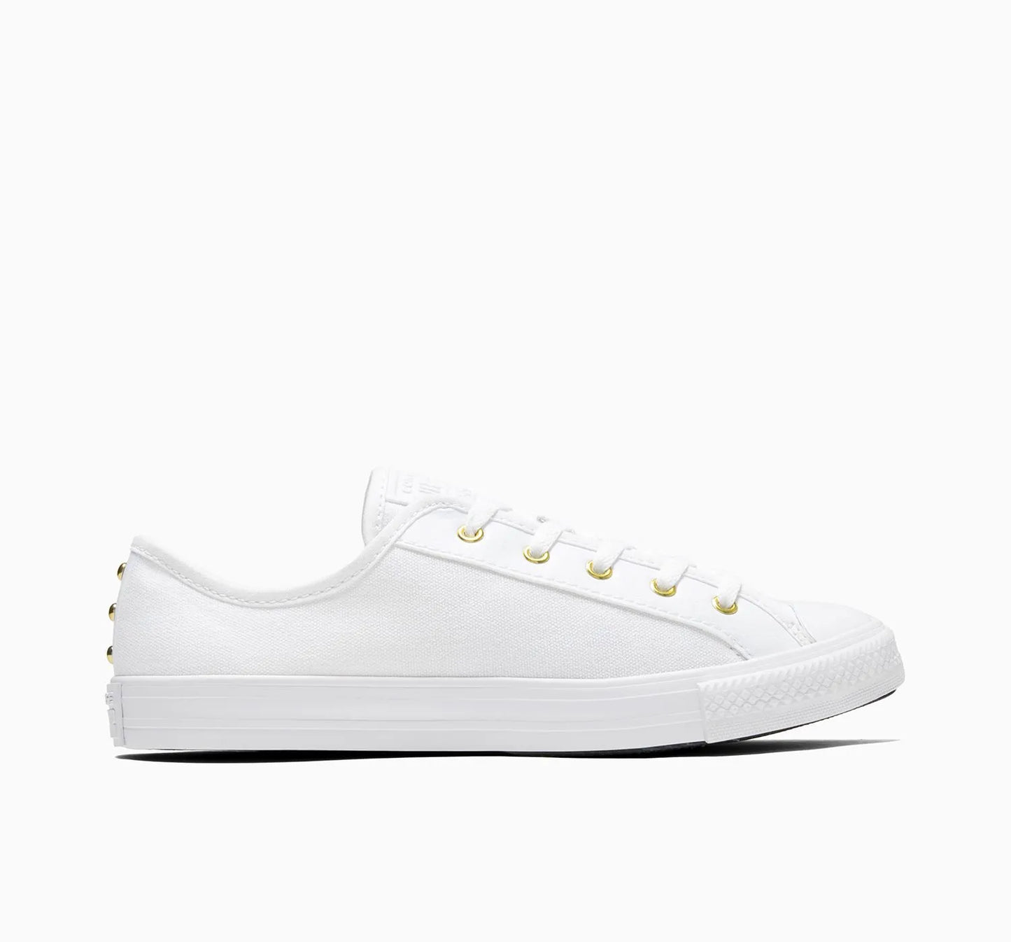 .Converse Chuck Taylor Dainty Womens Star Studded Lo - White/Gold - (A05451) - BBG- R1L7