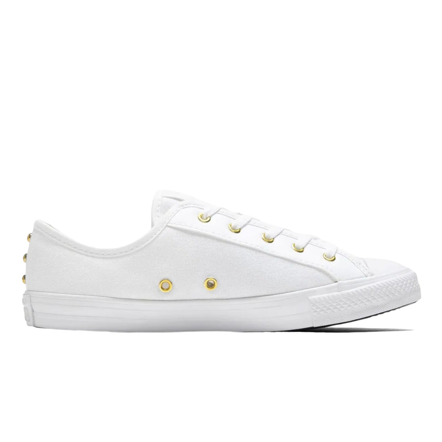 .Converse Chuck Taylor Dainty Womens Star Studded Lo - White/Gold - (A05451) - BBG- R1L7