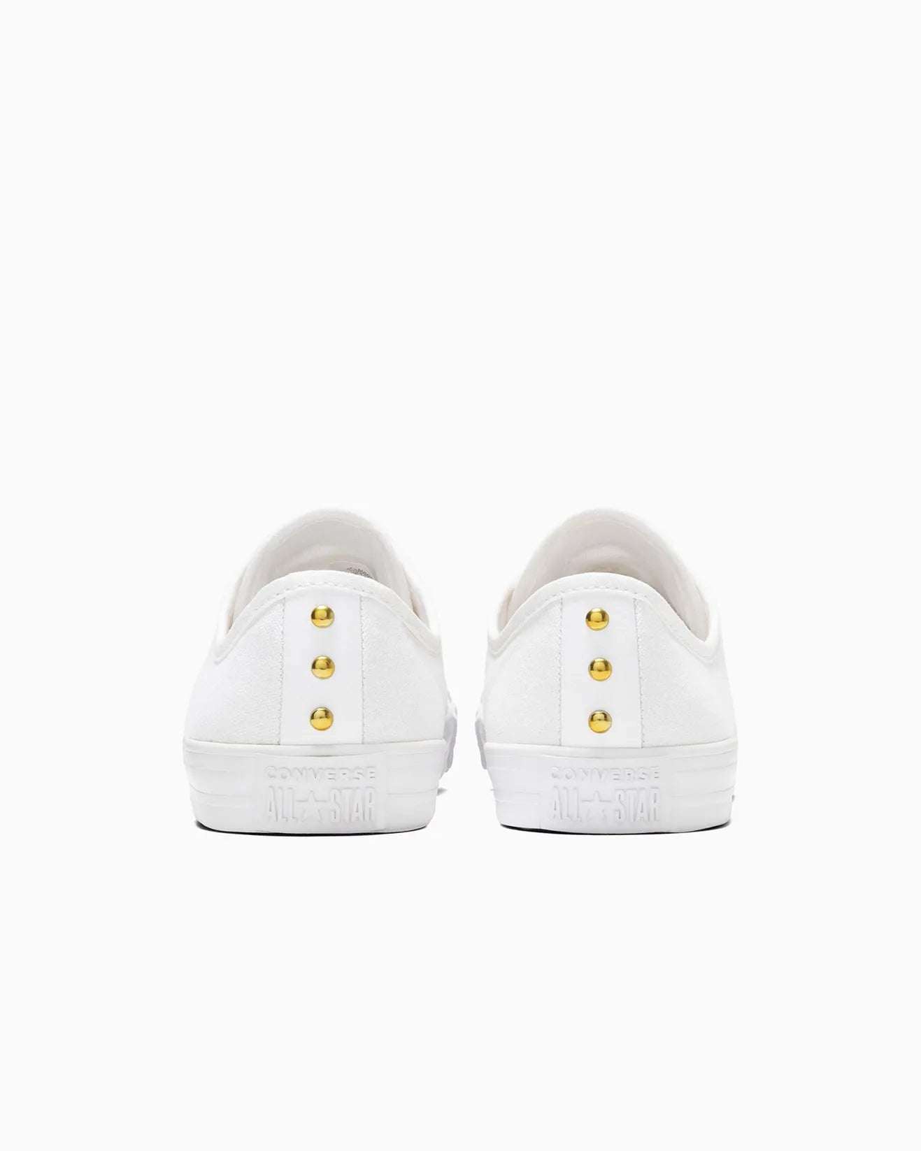 .Converse Chuck Taylor Dainty Womens Star Studded Lo - White/Gold - (A05451) - BBG- R1L7