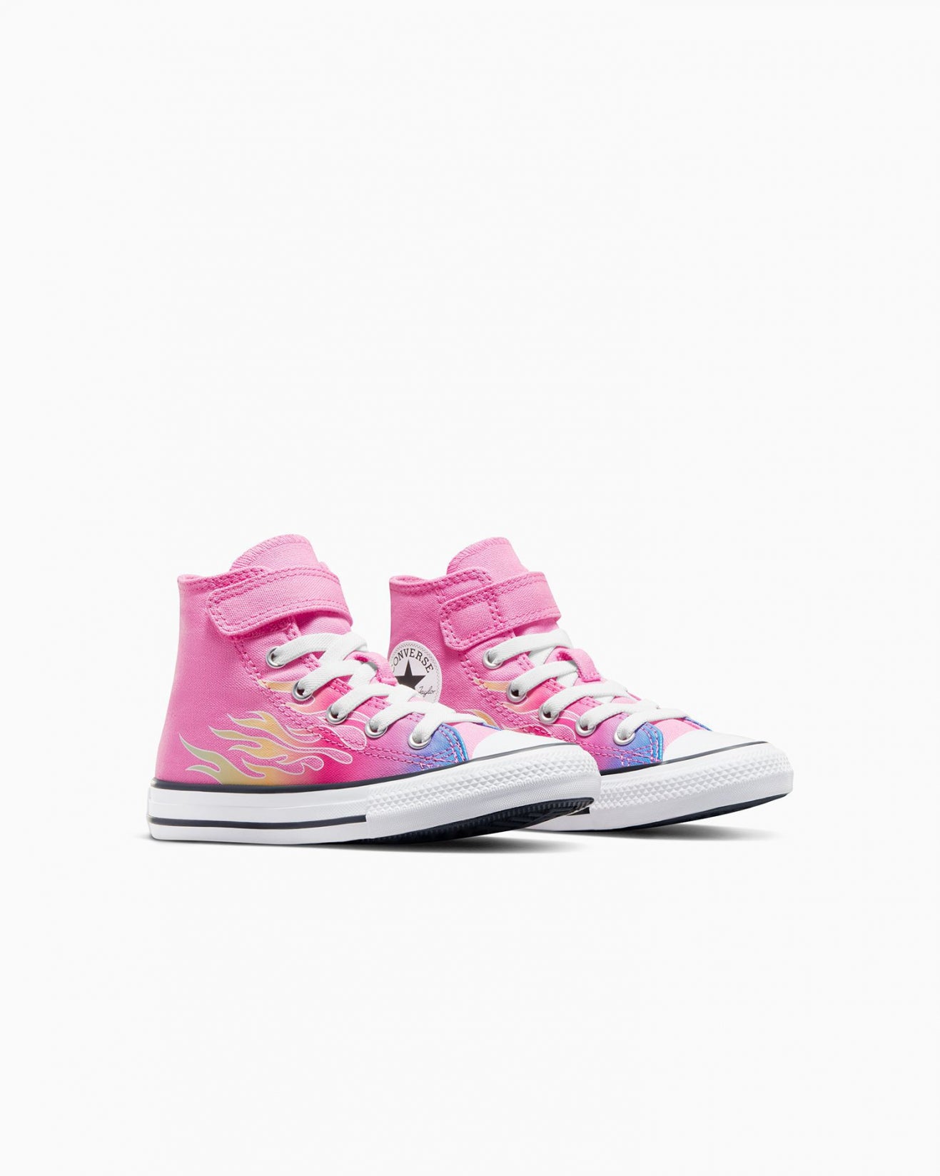 .Converse Chuck Taylor All Star Cars Pink Flame Hi Top - (AO6126) - FM - R1L1