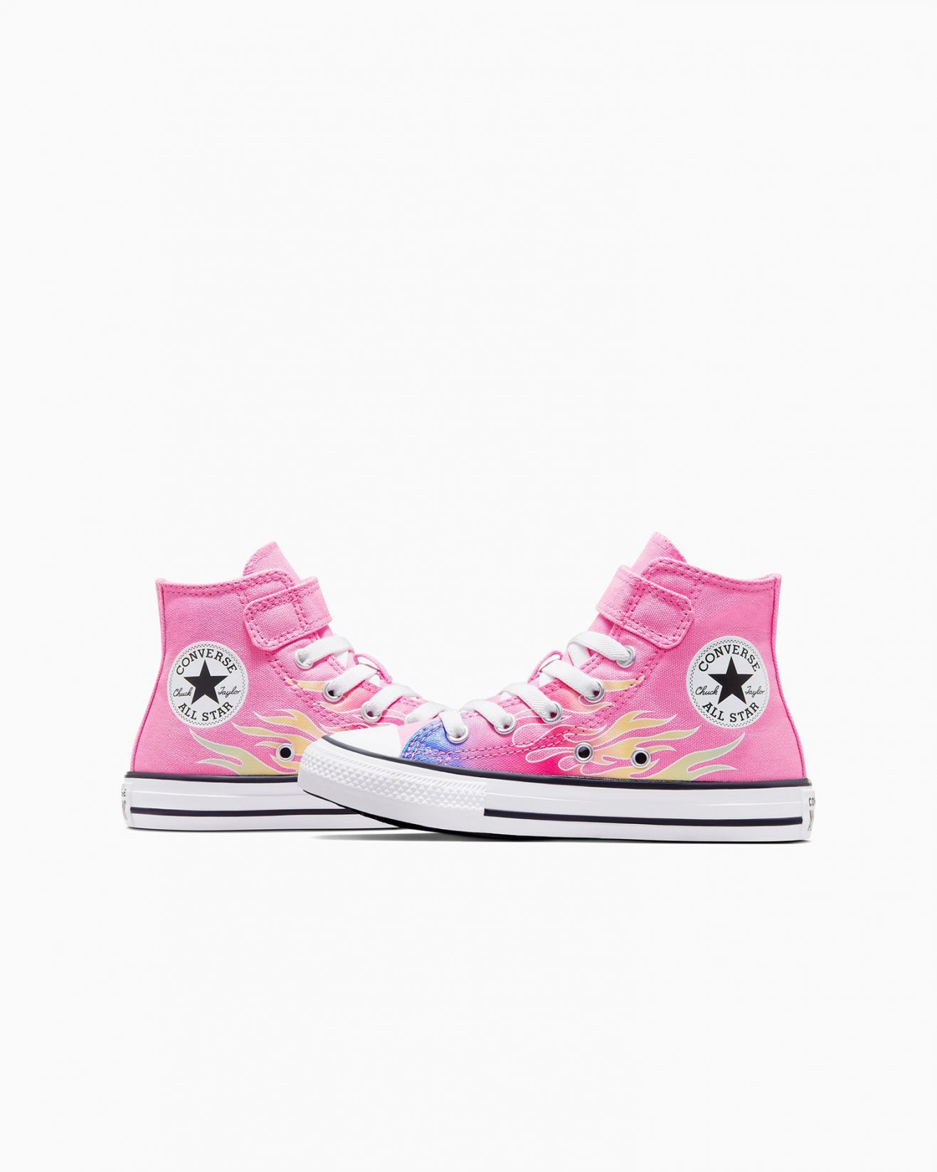 .Converse Chuck Taylor All Star Cars Pink Flame Hi Top - (AO6126) - FM - R1L1
