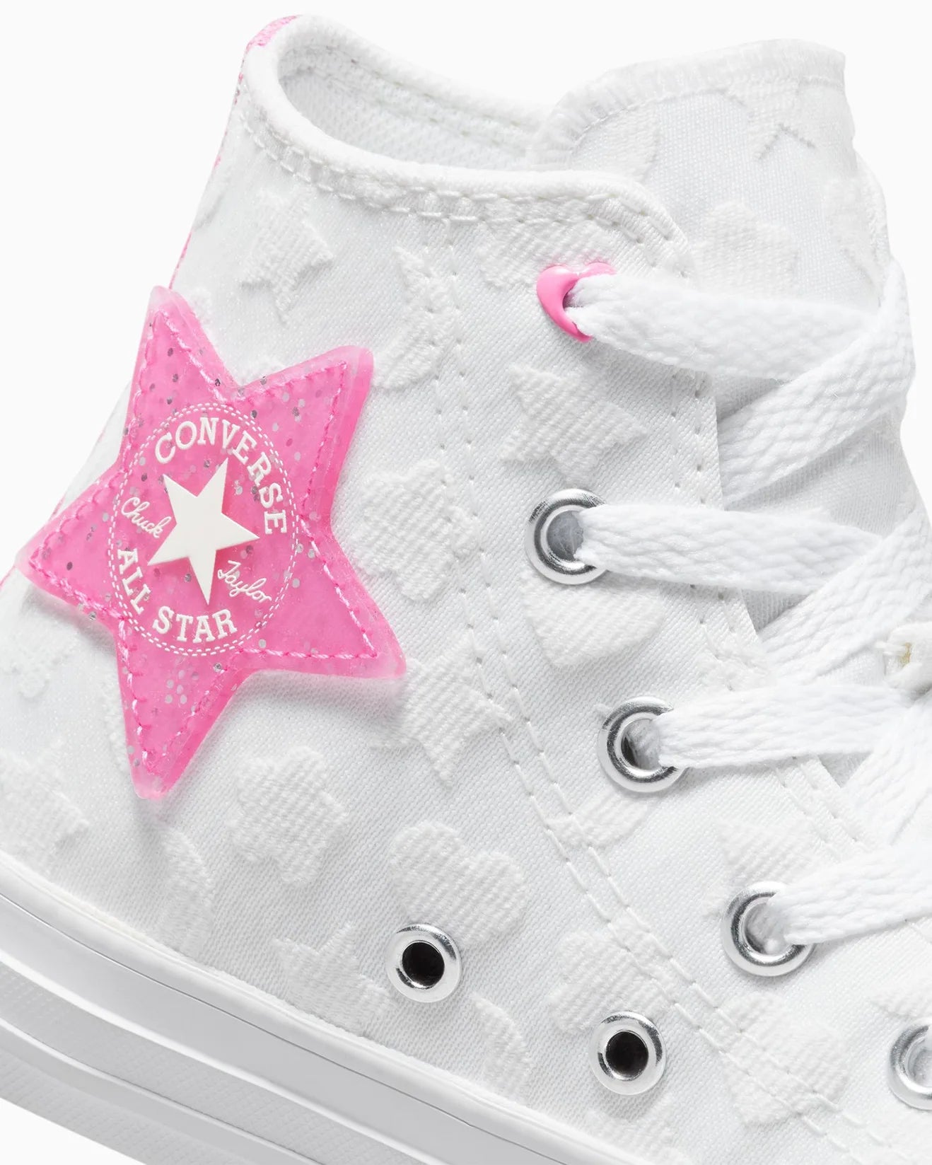 - Converse Chuck Taylor Kids BE-DAZZLING High Top Canvas WHITE/PINK - (A06310) - DAZ HI - R1L1