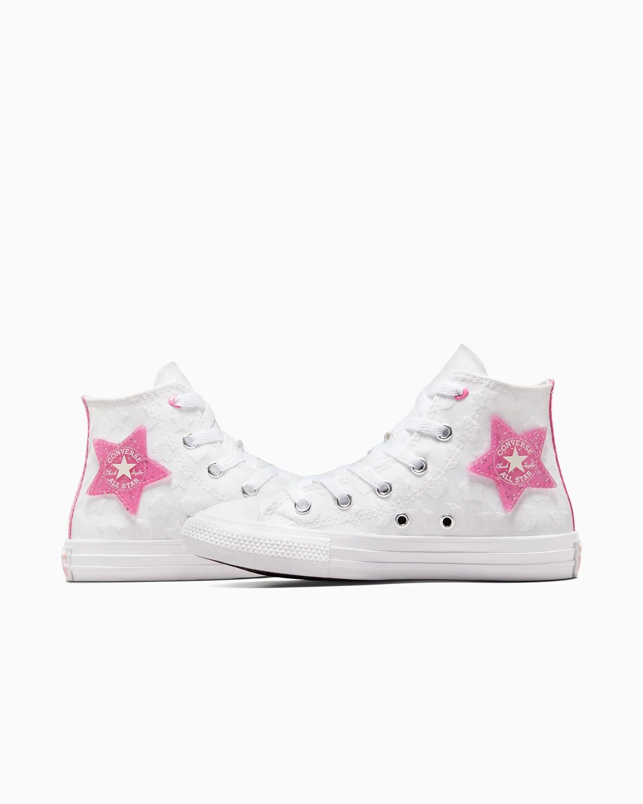 - Converse Chuck Taylor Kids BE-DAZZLING High Top Canvas WHITE/PINK - (A06310) - DAZ HI - R1L1