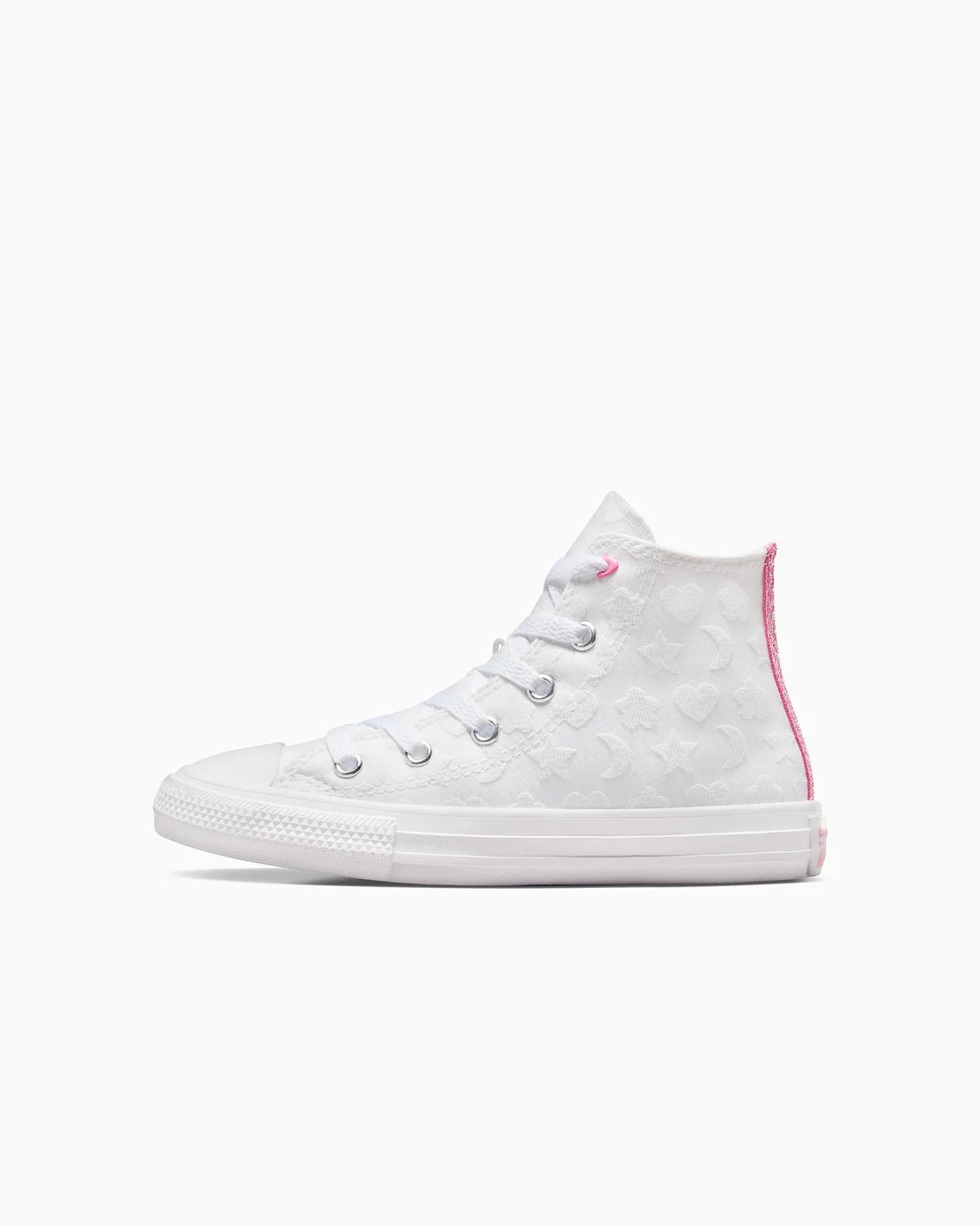 - Converse Chuck Taylor Kids BE-DAZZLING High Top Canvas WHITE/PINK - (A06310) - DAZ HI - R1L1