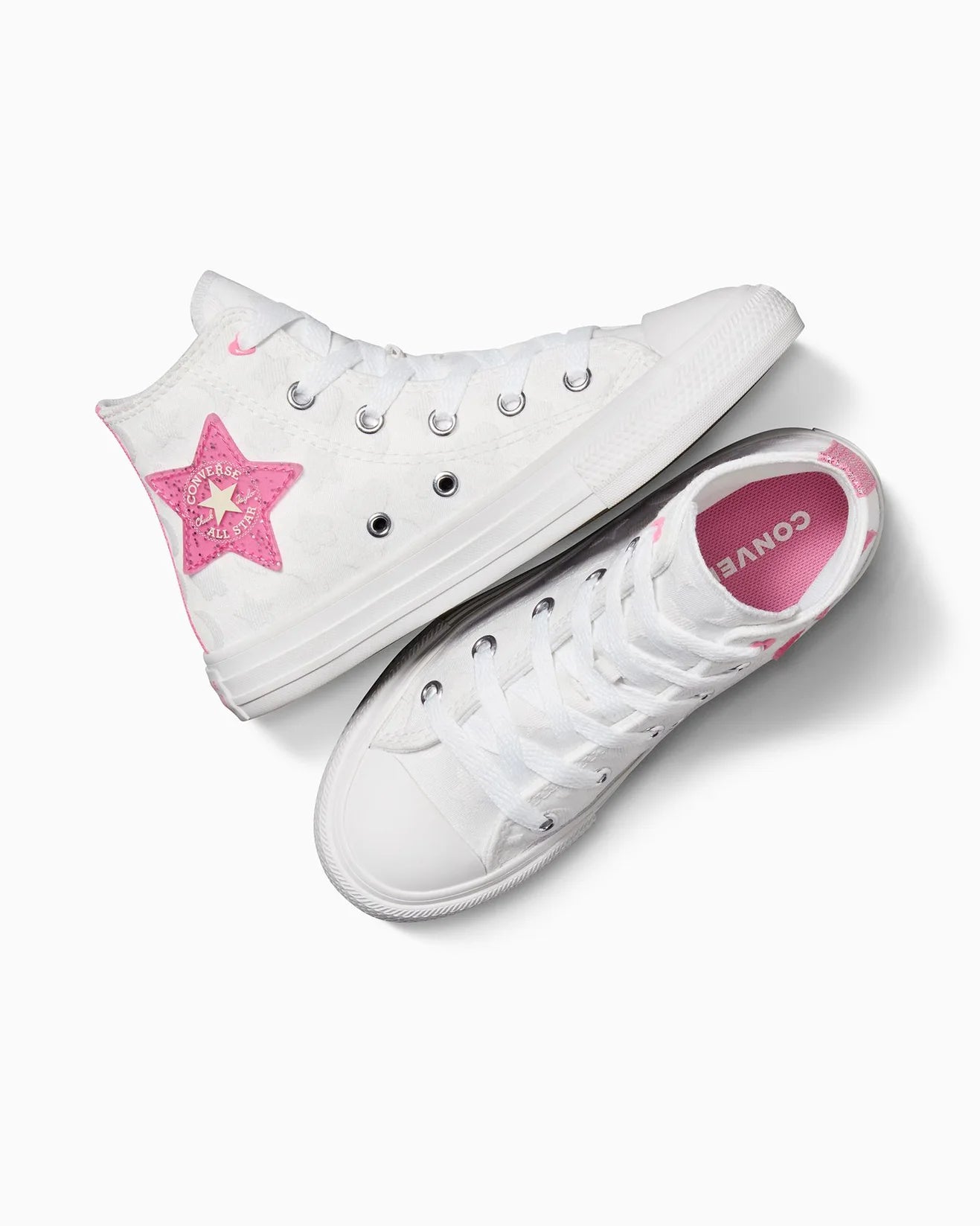 - Converse Chuck Taylor Kids BE-DAZZLING High Top Canvas WHITE/PINK - (A06310) - DAZ HI - R1L1