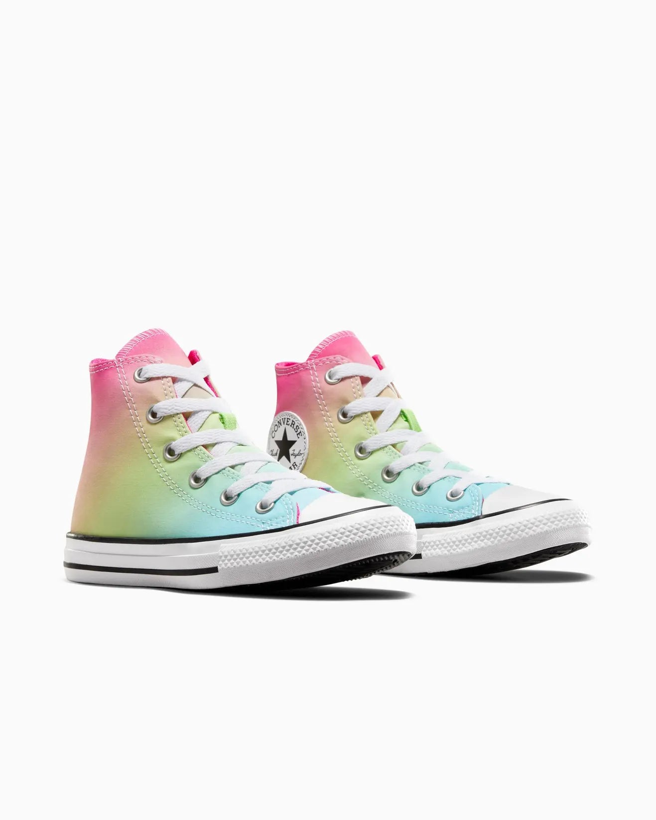 .Converse Kids Chuck Taylor HYPER BRIGHTS HI TOP CYN - (A08748) - CYN - R1L2