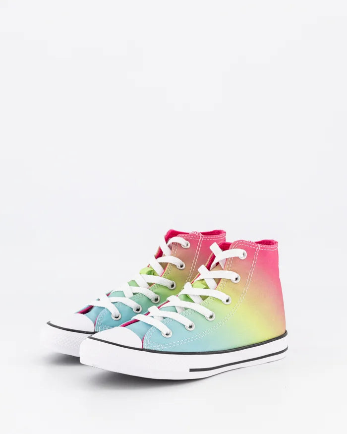 .Converse Kids Chuck Taylor HYPER BRIGHTS HI TOP CYN - (A08748) - CYN - R1L2