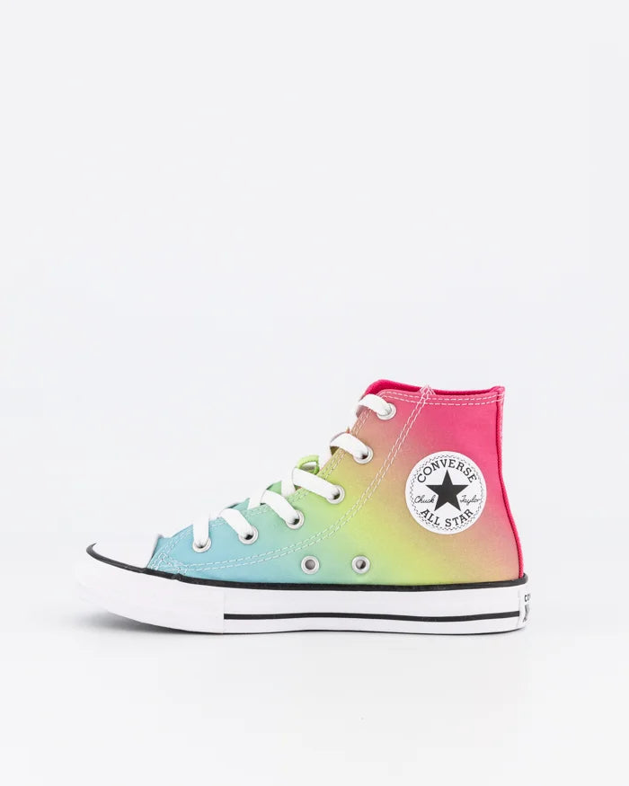 .Converse Kids Chuck Taylor HYPER BRIGHTS HI TOP CYN - (A08748) - CYN - R1L2