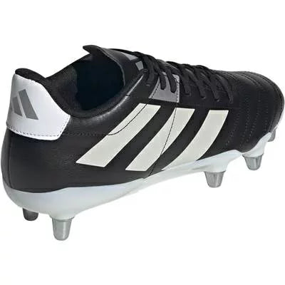 .ADIDAS MENS KAKARI SOFT GROUND RUGBY BOOTS - BLACK/WHITE - (IE3204) - KKA - R2L17