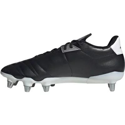 .ADIDAS MENS KAKARI SOFT GROUND RUGBY BOOTS - BLACK/WHITE - (IE3204) - KKA - R2L17
