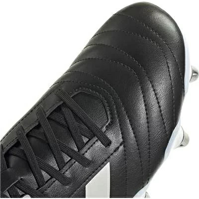 .ADIDAS MENS KAKARI SOFT GROUND RUGBY BOOTS - BLACK/WHITE - (IE3204) - KKA - R2L17