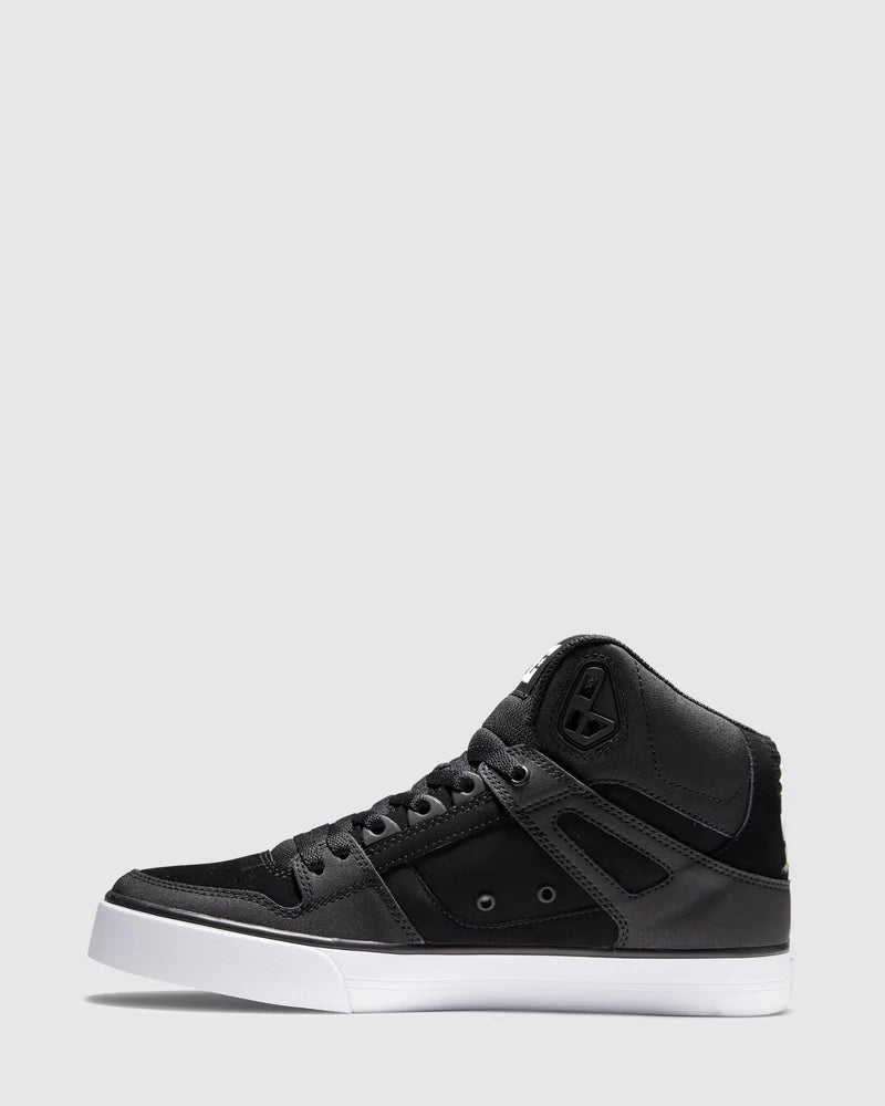 .DC Mens Pure High Top WC - BLACK/WHITE - (ADYS400043-BLW) - ADW - R2L18