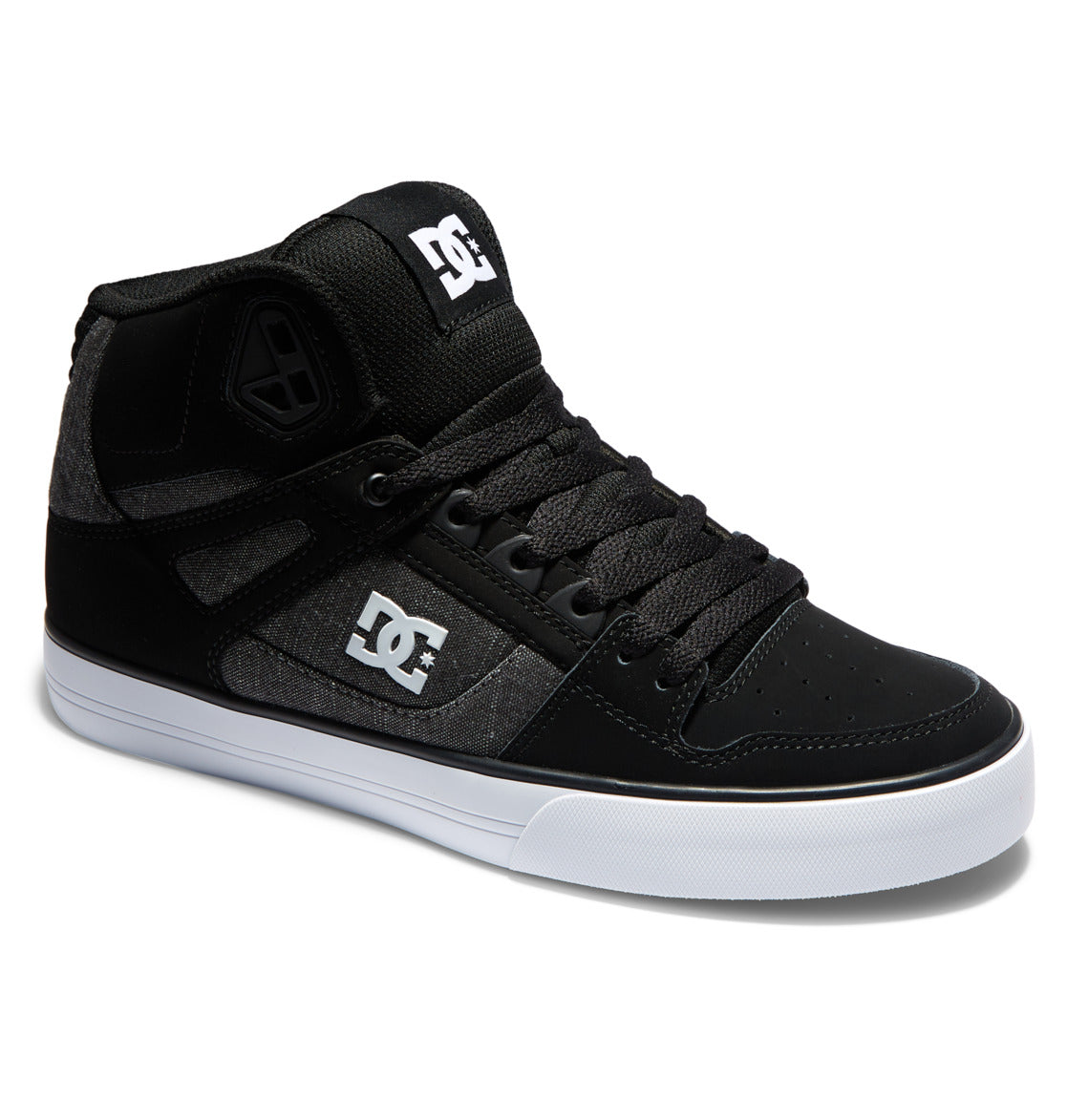 .DC Mens Pure Hi top WC -  BLACK/BATTLESHIP - (ADYS400043-BTT) - BUT - R2L17