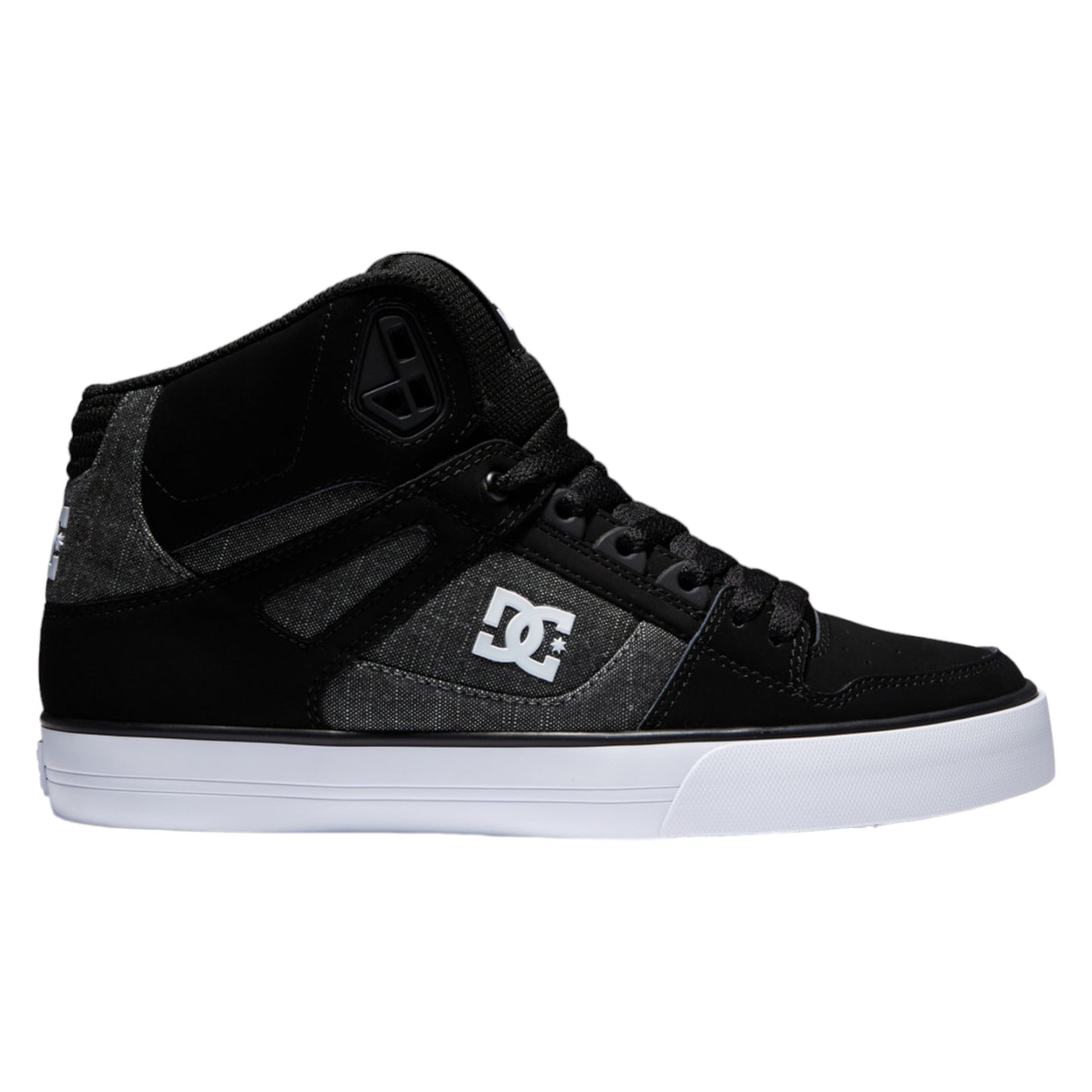 .DC Mens Pure Hi top WC -  BLACK/BATTLESHIP - (ADYS400043-BTT) - BUT - R2L17