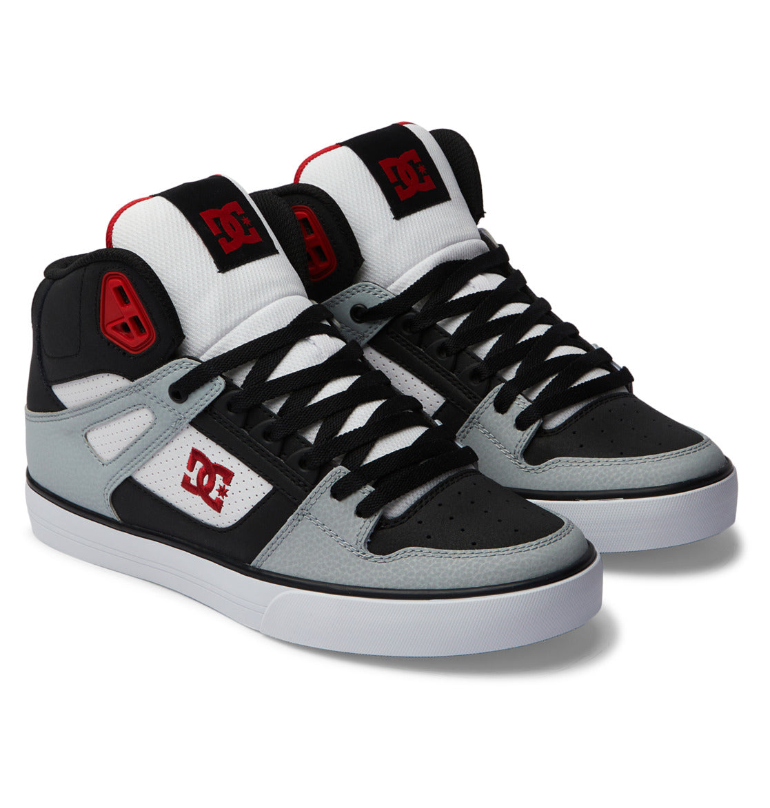 .DC Mens Pure Hi top WC - BLACK/GREY/RED - (ADYS400043-BYR) - BYR - R2L17