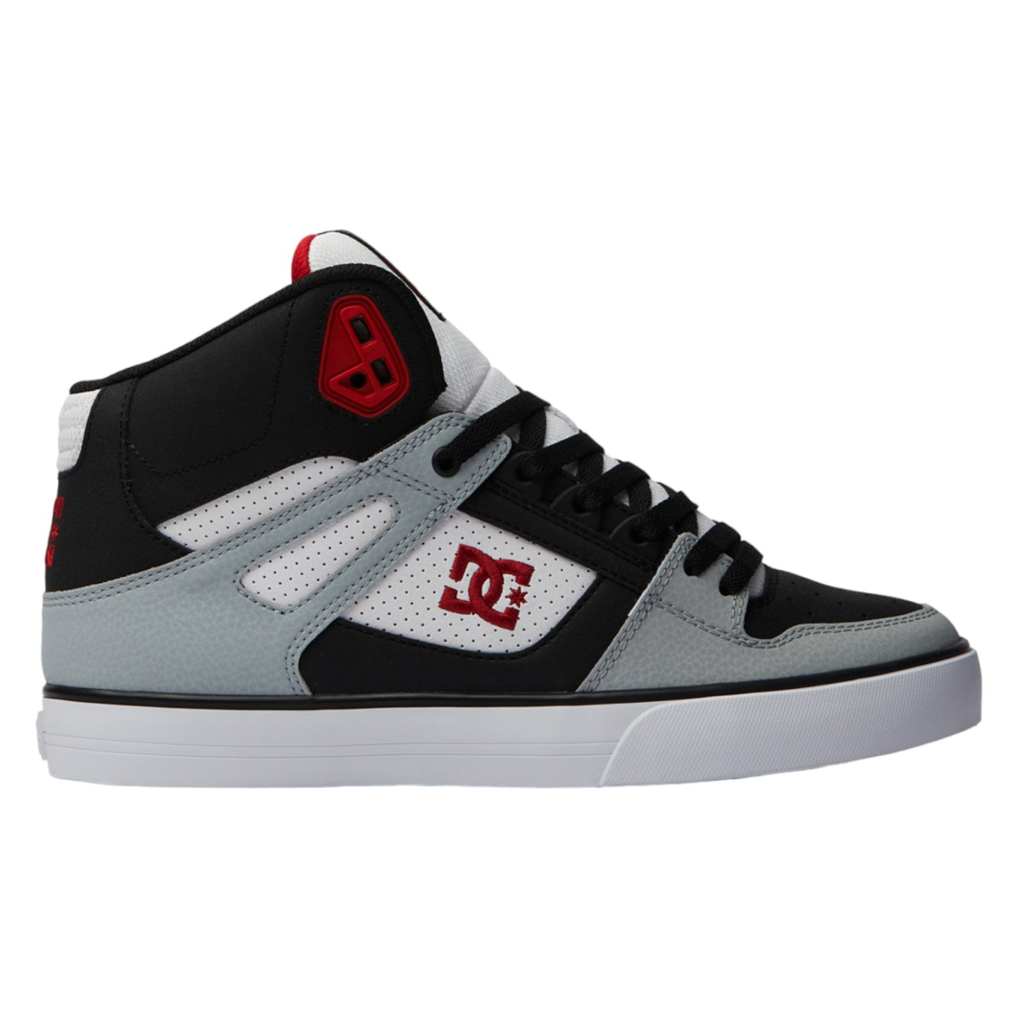 .DC Mens Pure Hi top WC -  BLACK/GREY/RED - (ADYS400043-BYR) - BYR - R2L17