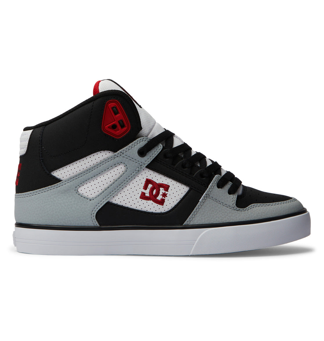 .DC Mens Pure Hi top WC - BLACK/GREY/RED - (ADYS400043-BYR) - BYR - R2L17