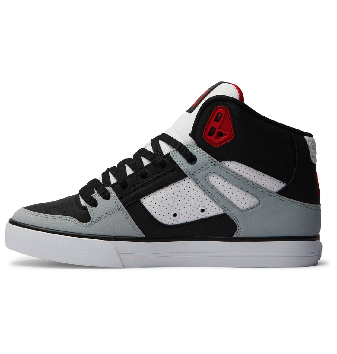 .DC Mens Pure Hi top WC - BLACK/GREY/RED - (ADYS400043-BYR) - BYR - R2L17