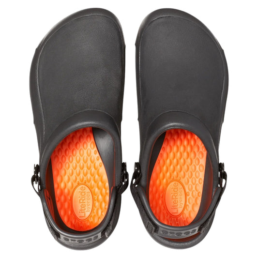 .Crocs Unisex Bistro Pro LiteRide Clog - Black - (205669-001) - F - L/P