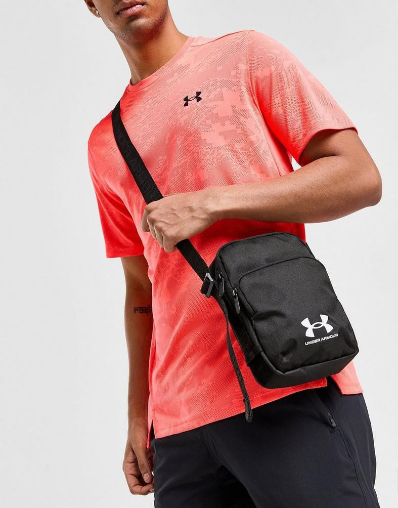 .Under Armour Loudon Lite Crossbody Bag - BLACK/WHITE - (1381912-001) - F