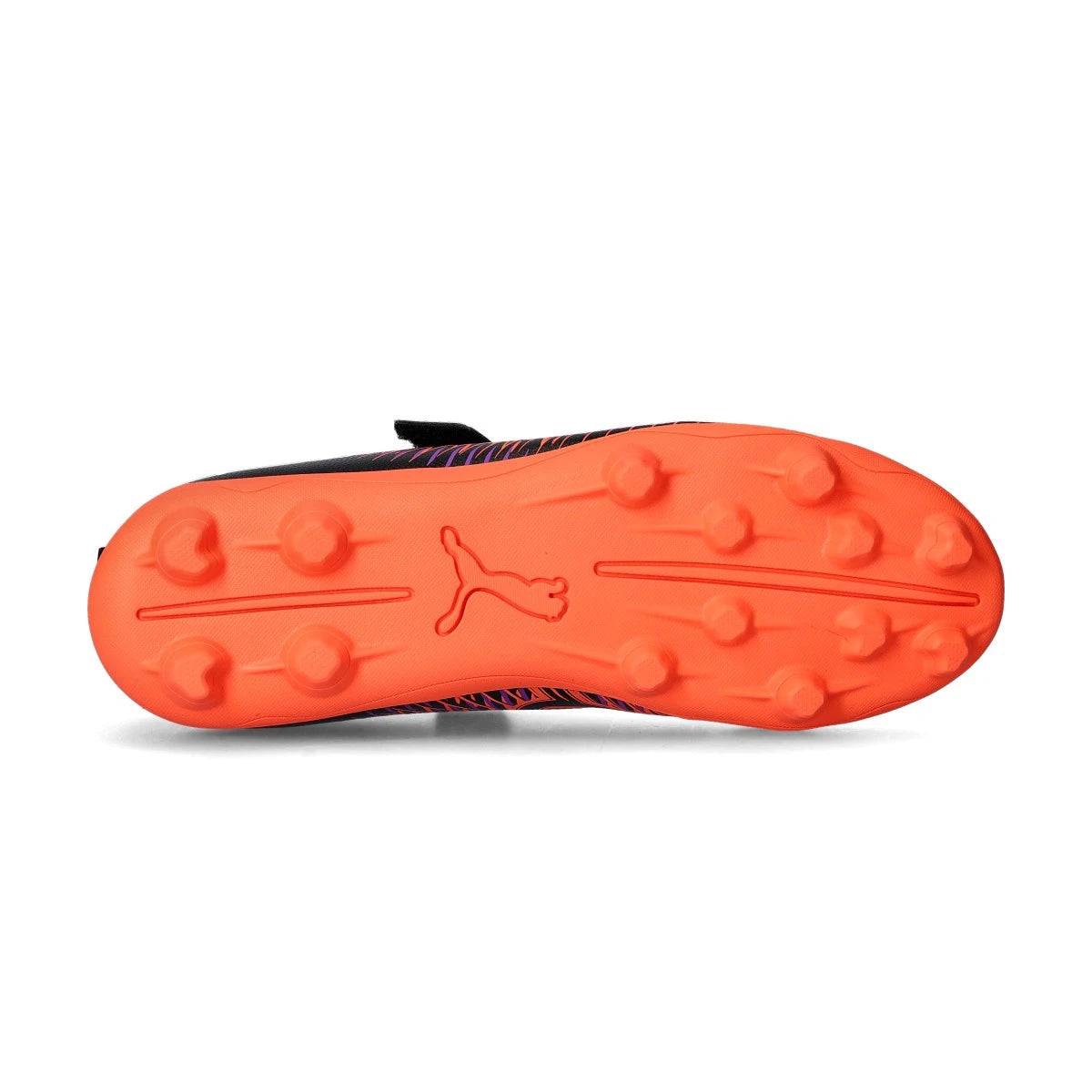 .PUMA FUTURE 8 PLAY FG/AG RB KIDS FOOTBALL BOOTS - Black/White/Glowing Red - (108286-01) - PR8 - R2L17