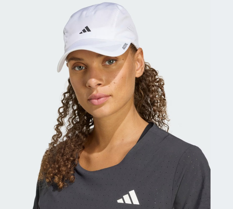.ADIDAS RUNNINGXADIZERO LIGHTWEIGHT CLIMACOOL CAP - WHITE - (JV5933) - F
