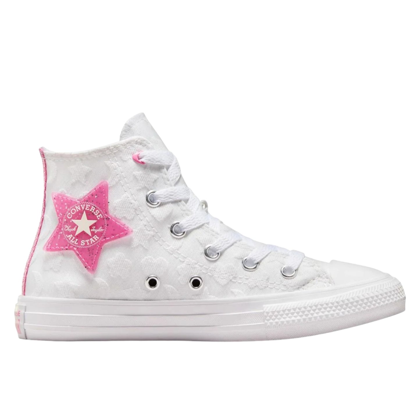 - Converse Chuck Taylor Kids BE-DAZZLING High Top Canvas WHITE/PINK - (A06310) - DAZ HI - R1L1