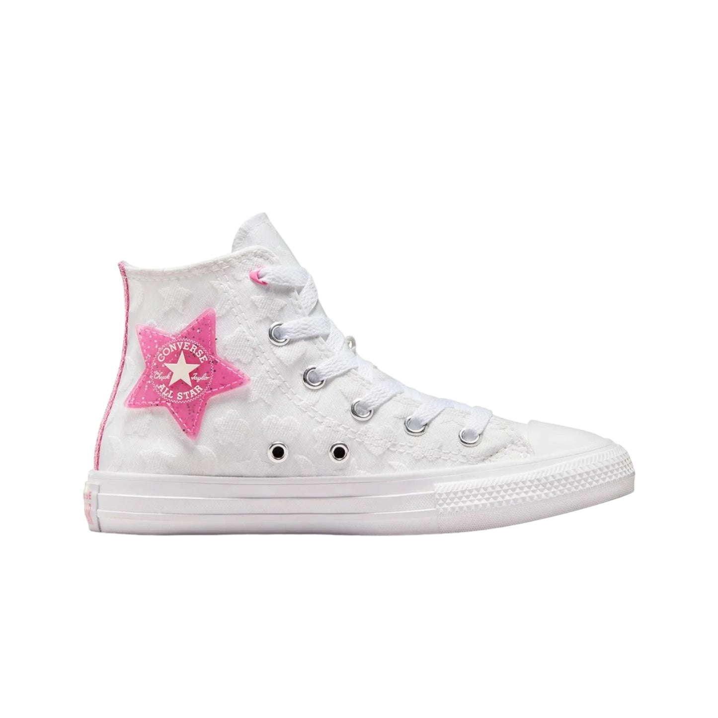 - Converse Chuck Taylor Kids BE-DAZZLING High Top Canvas WHITE/PINK - (A06310) - DAZ HI - R1L1