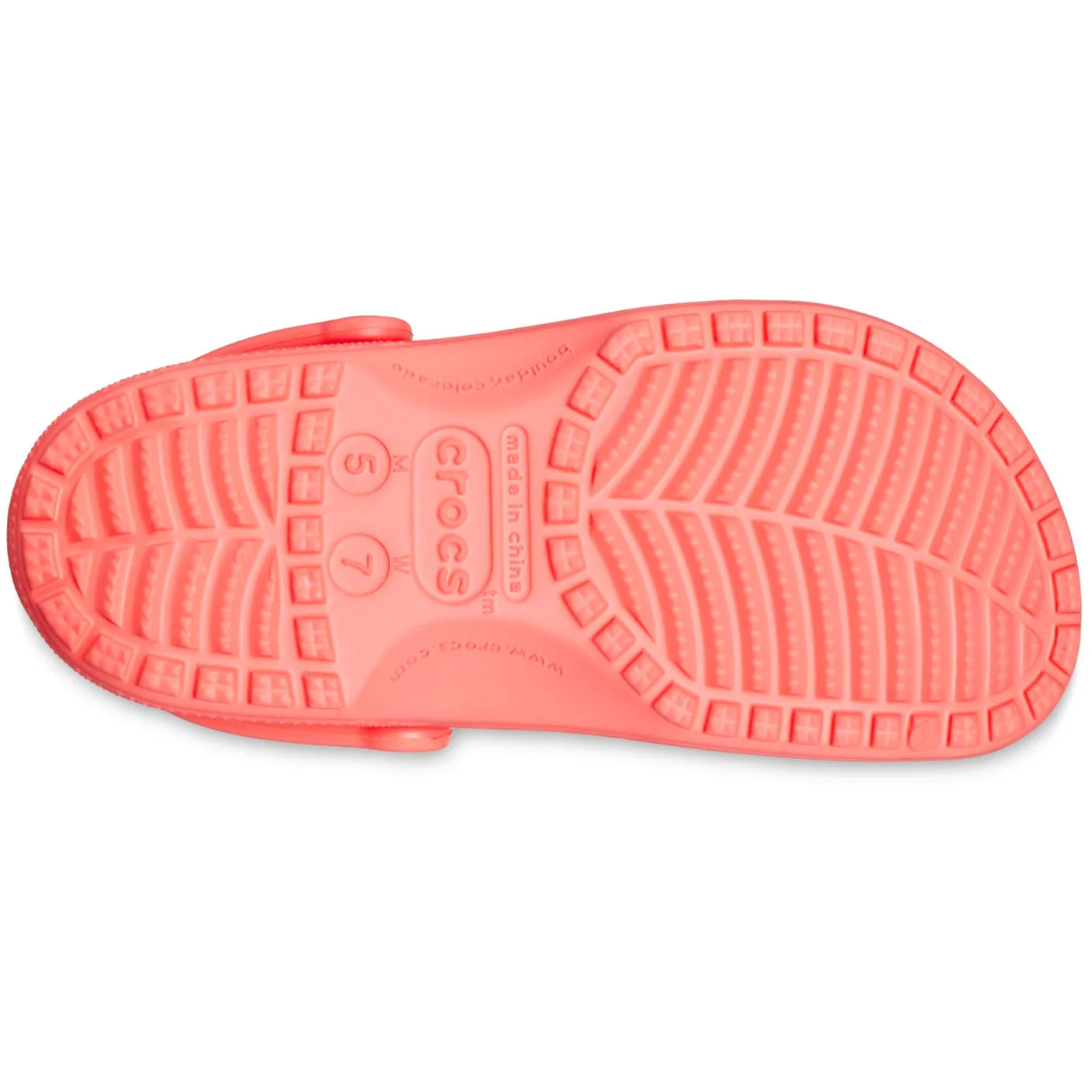 - Crocs Unisex Original Classic Clogs Watermelon (Peachy Colour) (Beach)- (10001 6VT) - F