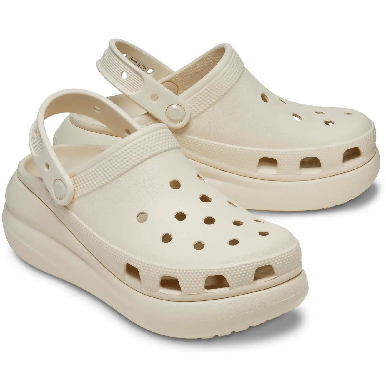 .Crocs Unisex Original Classic Crush Clogs Bone - (Beach) - (207521-2Y2) - F