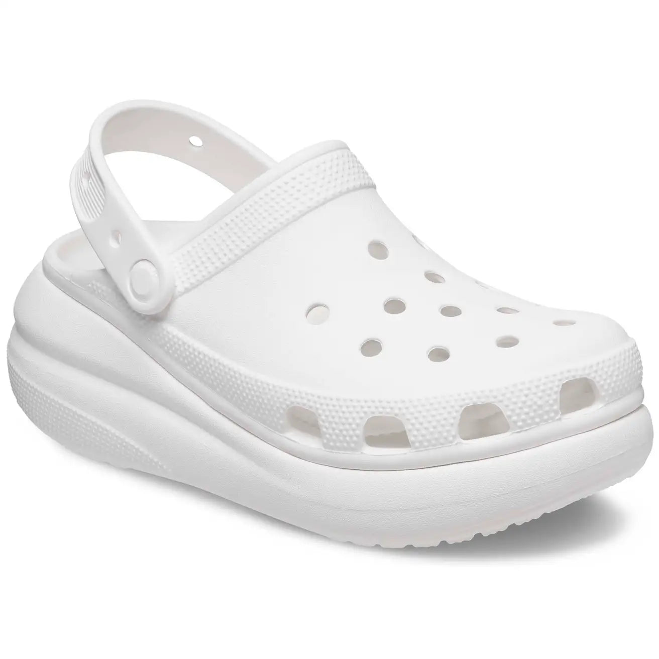 - Crocs Unisex Original Platform Adults Crush Clogs White - (206750-100) - F