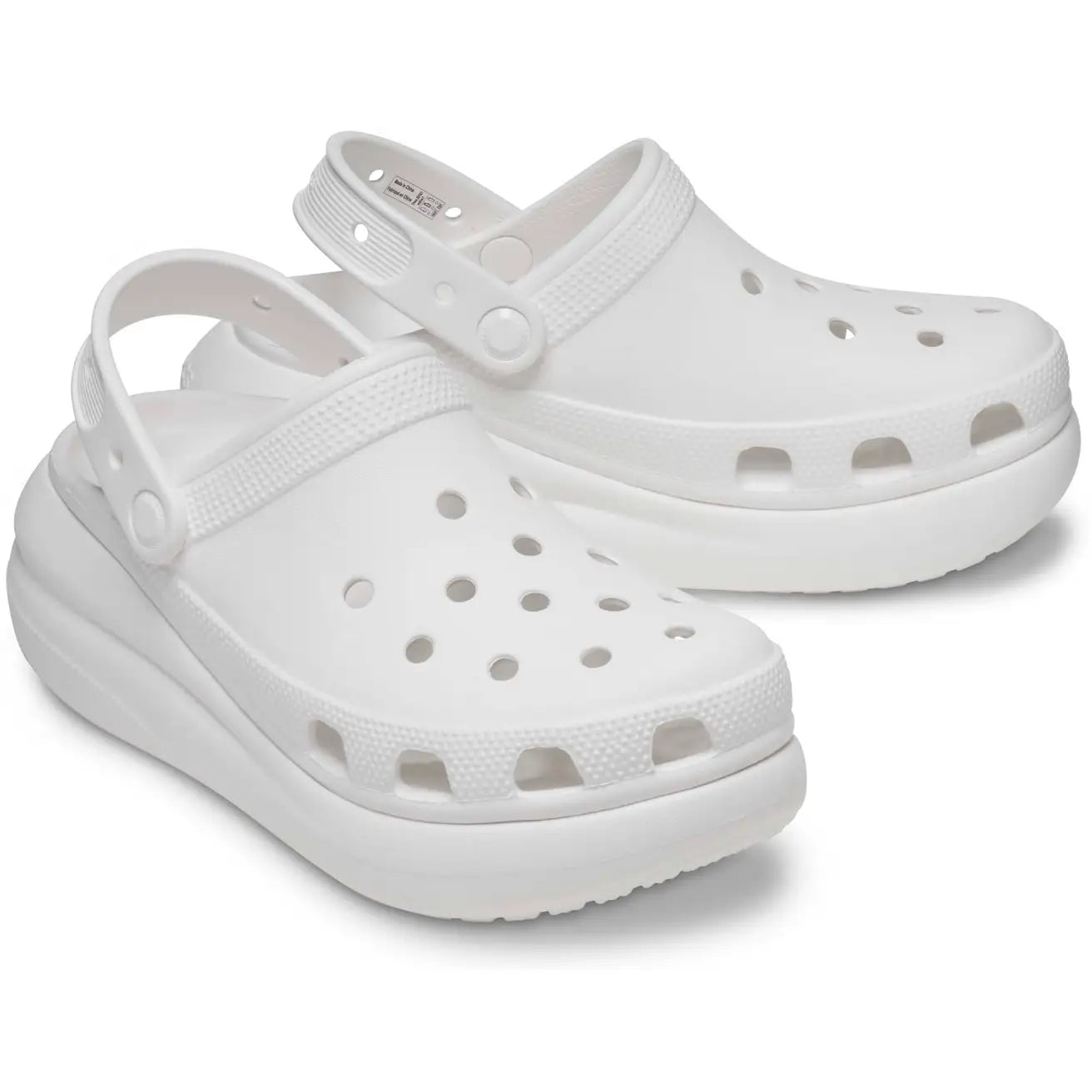 .Crocs Unisex Original Classic Crush Clogs White - (Beach) - (207521-100) - F