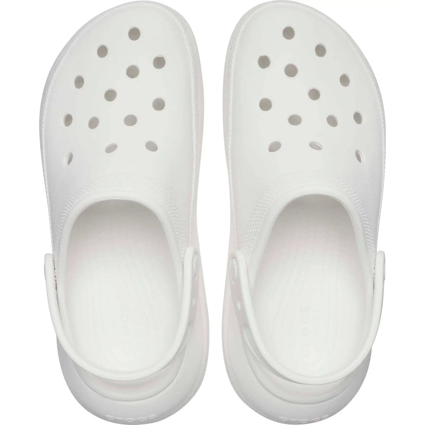 - Crocs Unisex Original Platform Adults Crush Clogs White - (206750-100) - F