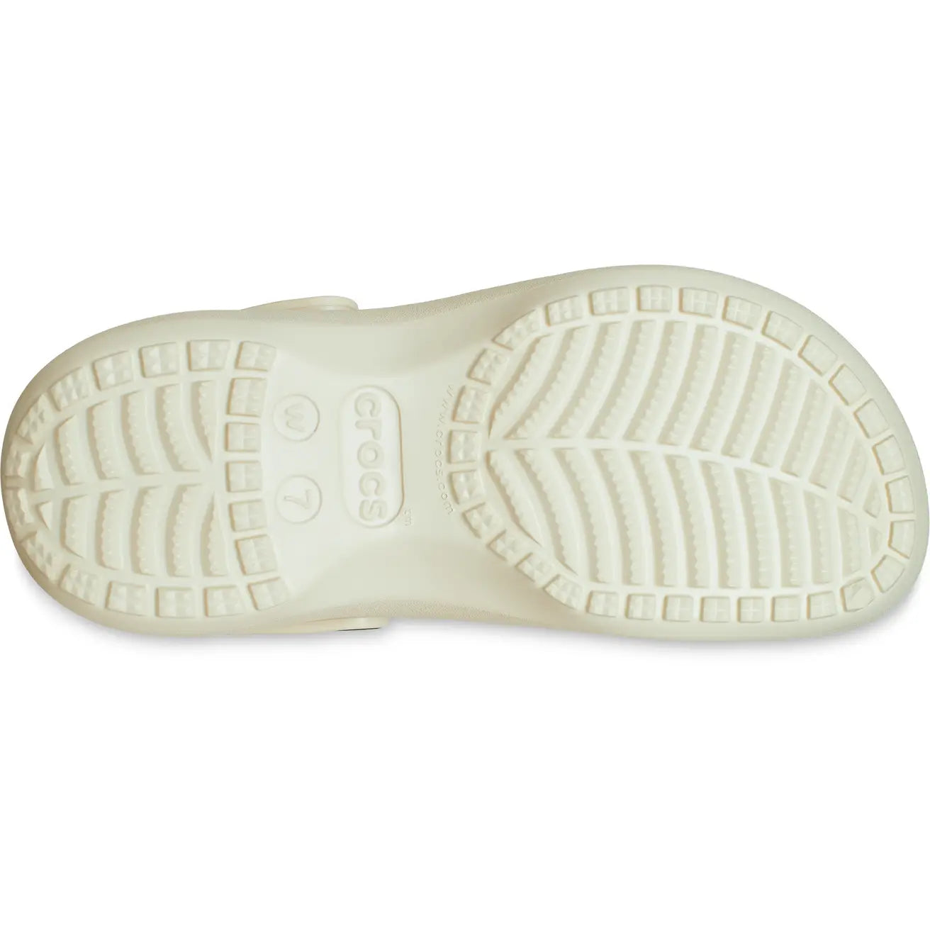 .Crocs Unisex Original Platform Clog BONE - (206750-2Y2) - F