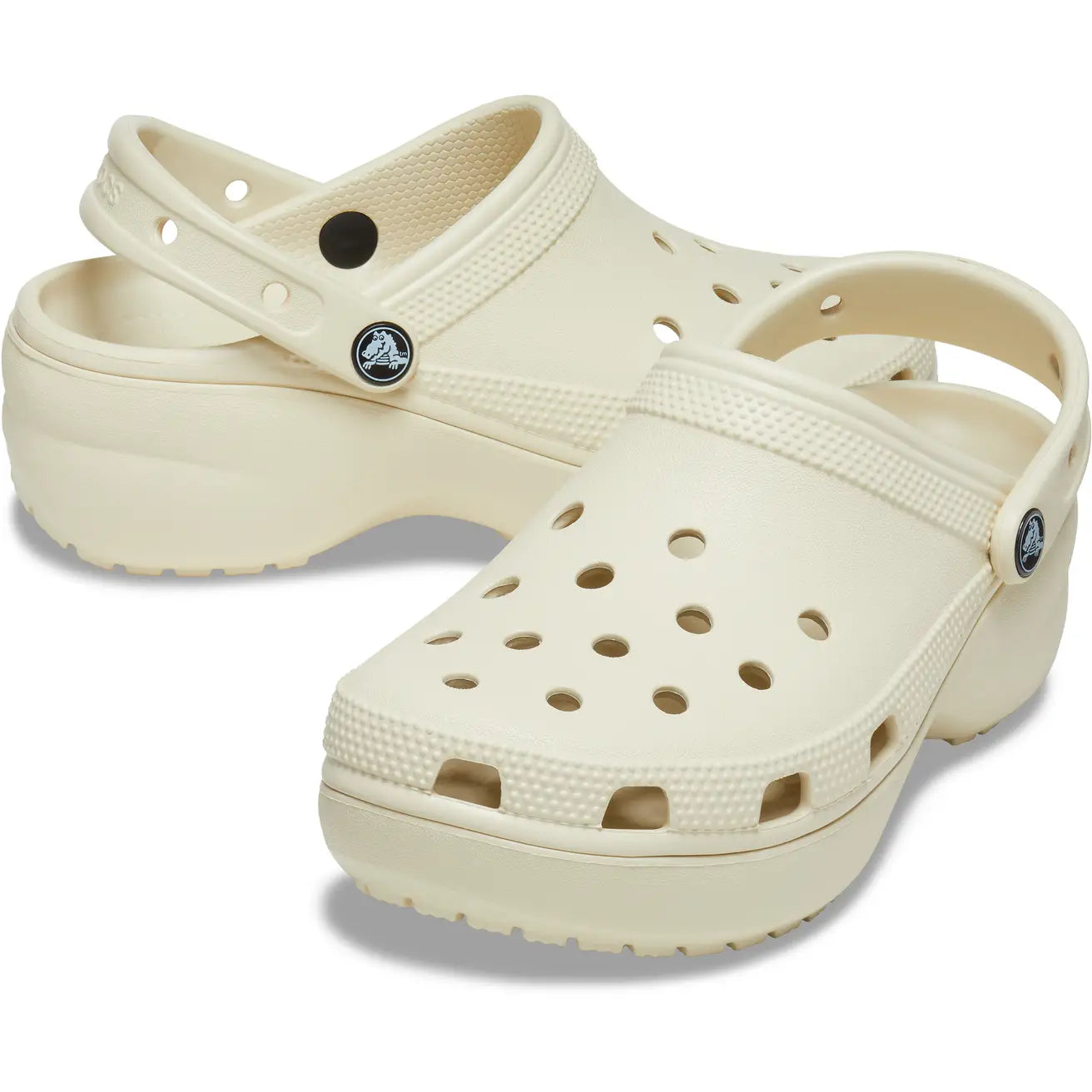 .Crocs Unisex Original Platform Clog BONE - (206750-2Y2) - F