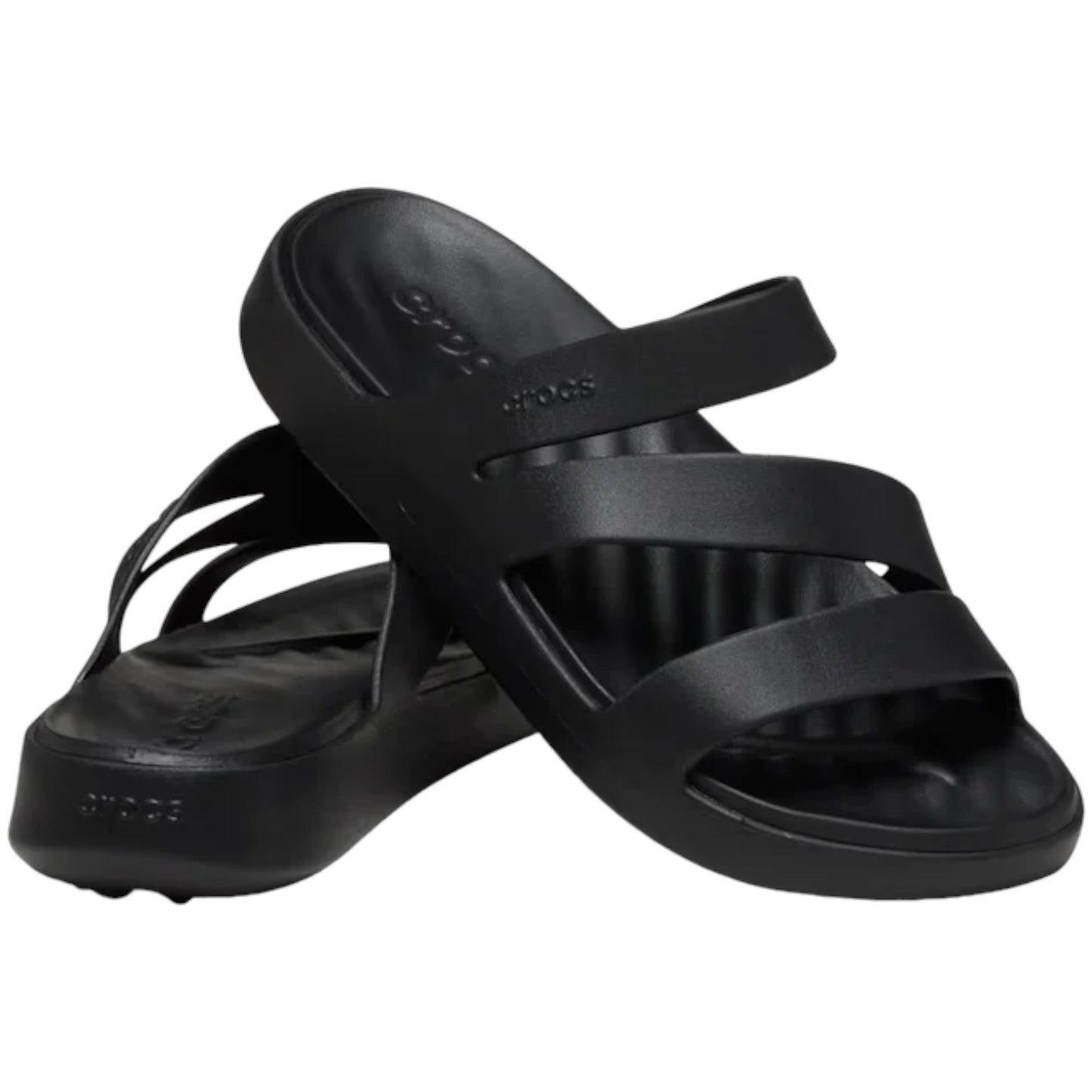 - Crocs Womens Getaway Strappy Black - (209587 001) - F