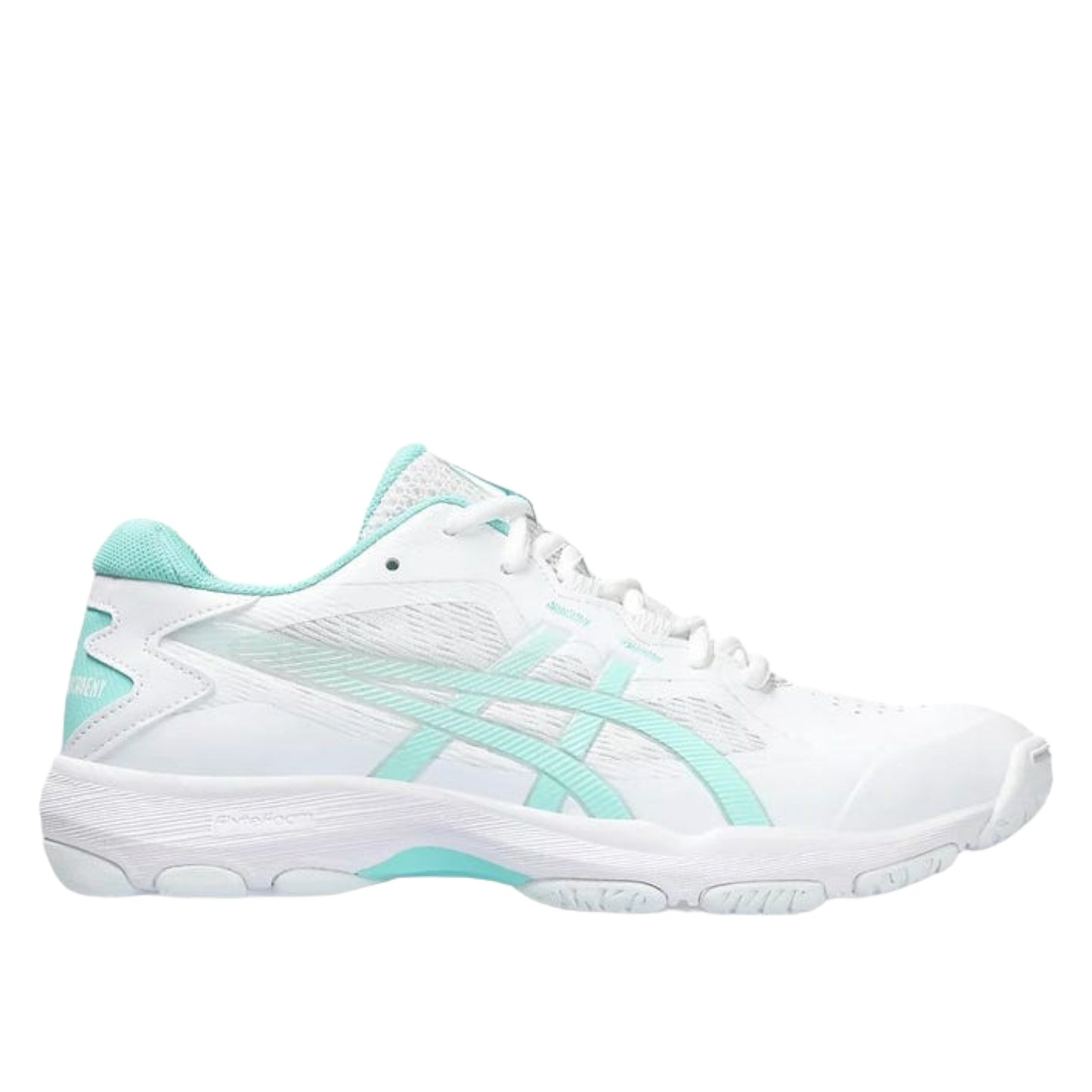 .ASICS WOMEN GEL-NETBURNER ACADEMY 9 NETBALL SHOES - WHITE ILLUMINATE MINT - (1072A098-102) - GN9 - R2L17