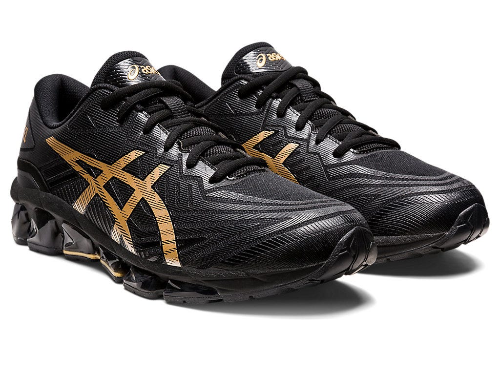 - Asics Mens Gel-Quantum 360 VII BLACK/GOLD - (1201A867-002) - BG - R2L18