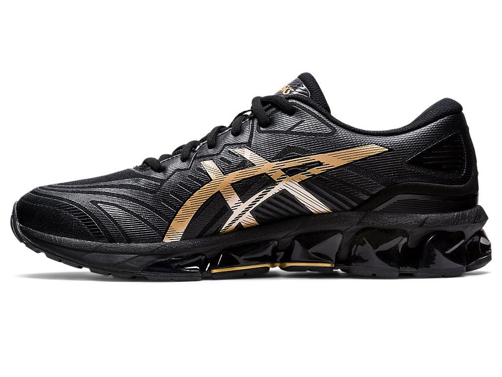 .Asics Mens Gel-Quantum 360 VII BLACK/GOLD - (1201A867-002) - BG - R2L18