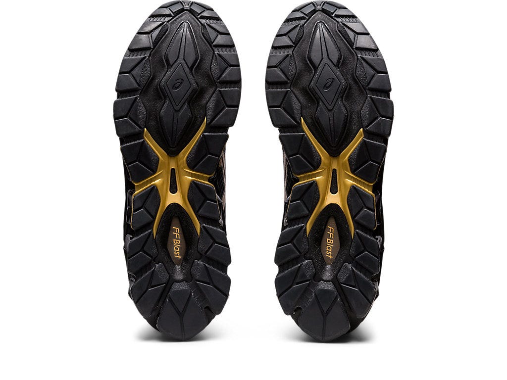 .Asics Mens Gel-Quantum 360 VII BLACK/GOLD - (1201A867-002) - BG - R2L18