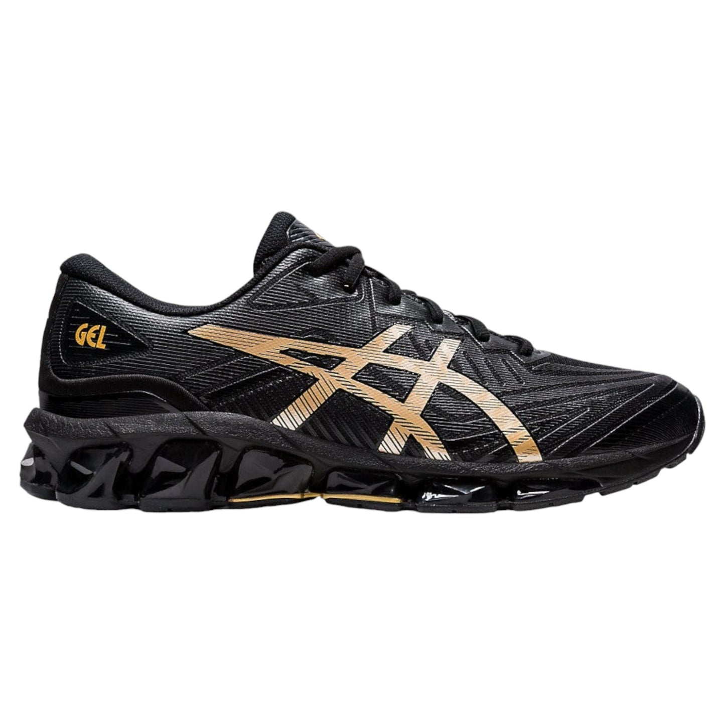 - Asics Mens Gel-Quantum 360 VII BLACK/GOLD - (1201A867-002) - BG - R2L18