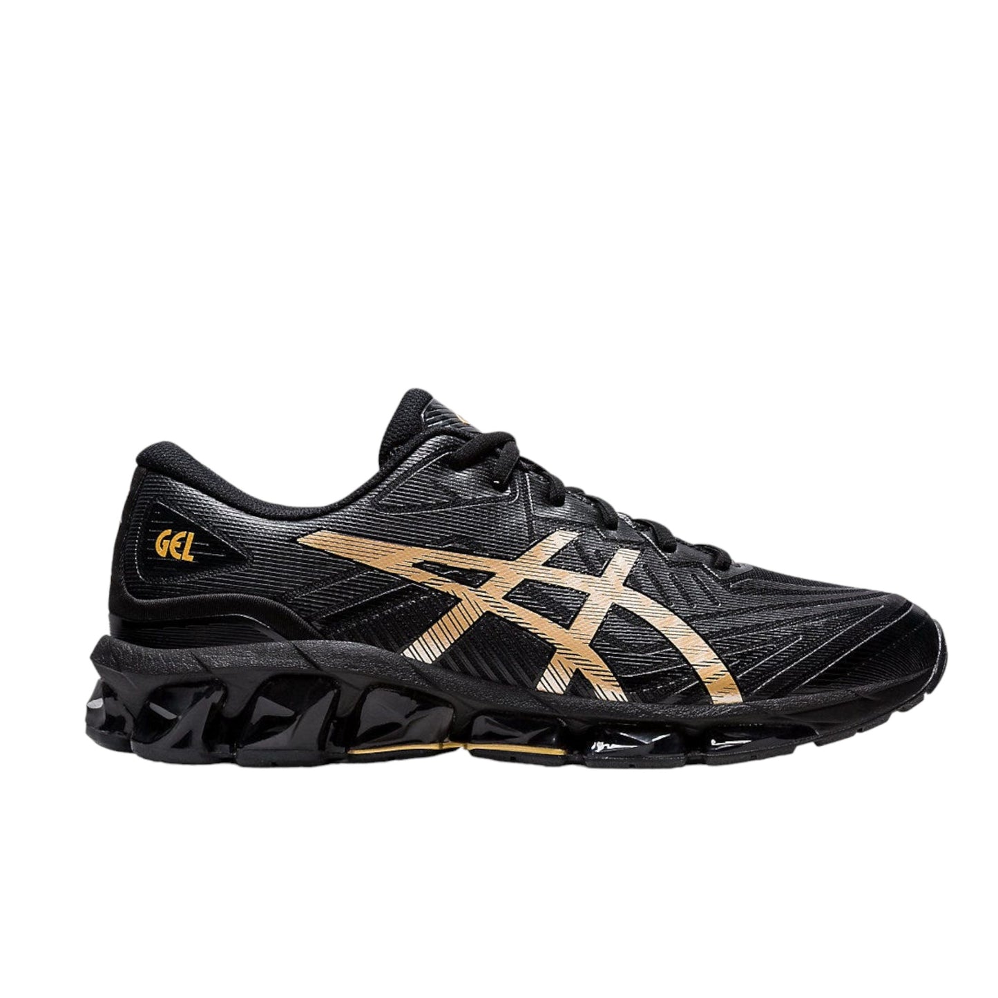 - Asics Mens Gel-Quantum 360 VII BLACK/GOLD - (1201A867-002) - BG - R2L18