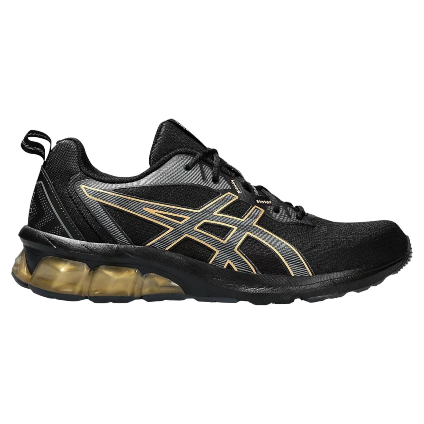 - ASICS GEL-QUANTUM 90 IV BLACK/PURE GOLD - (1201A764.008) - GIV - R2L14